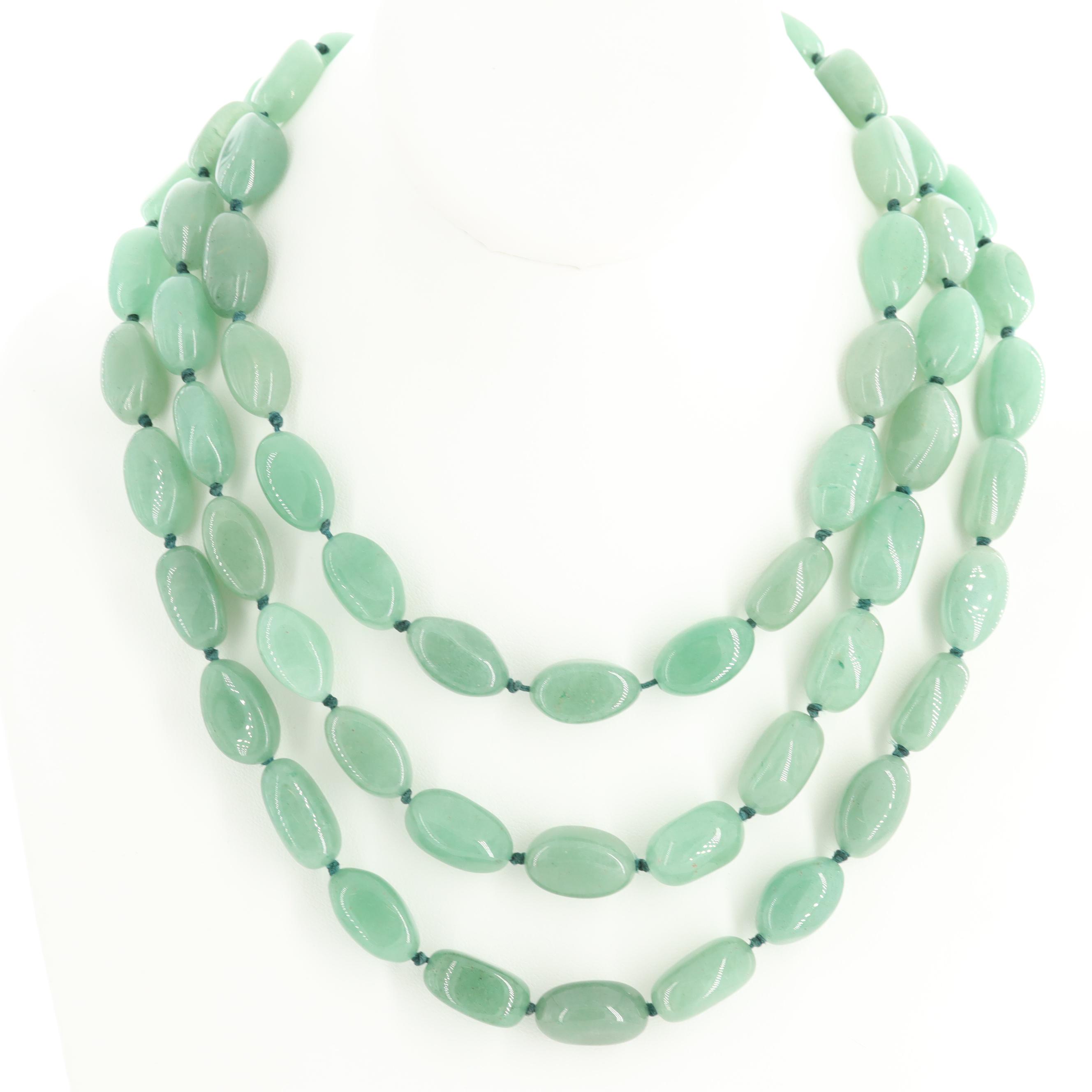 Triple Strand Quartz Necklace