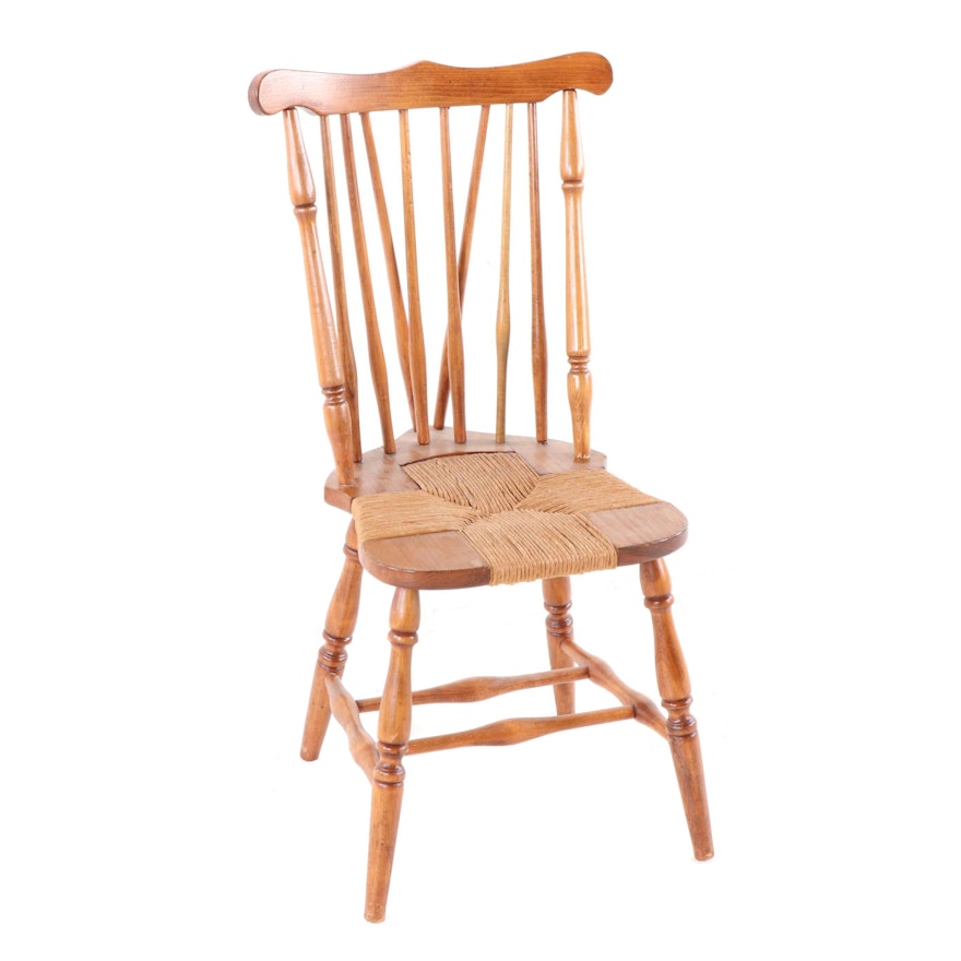 Pine Rush Seat Side Chair