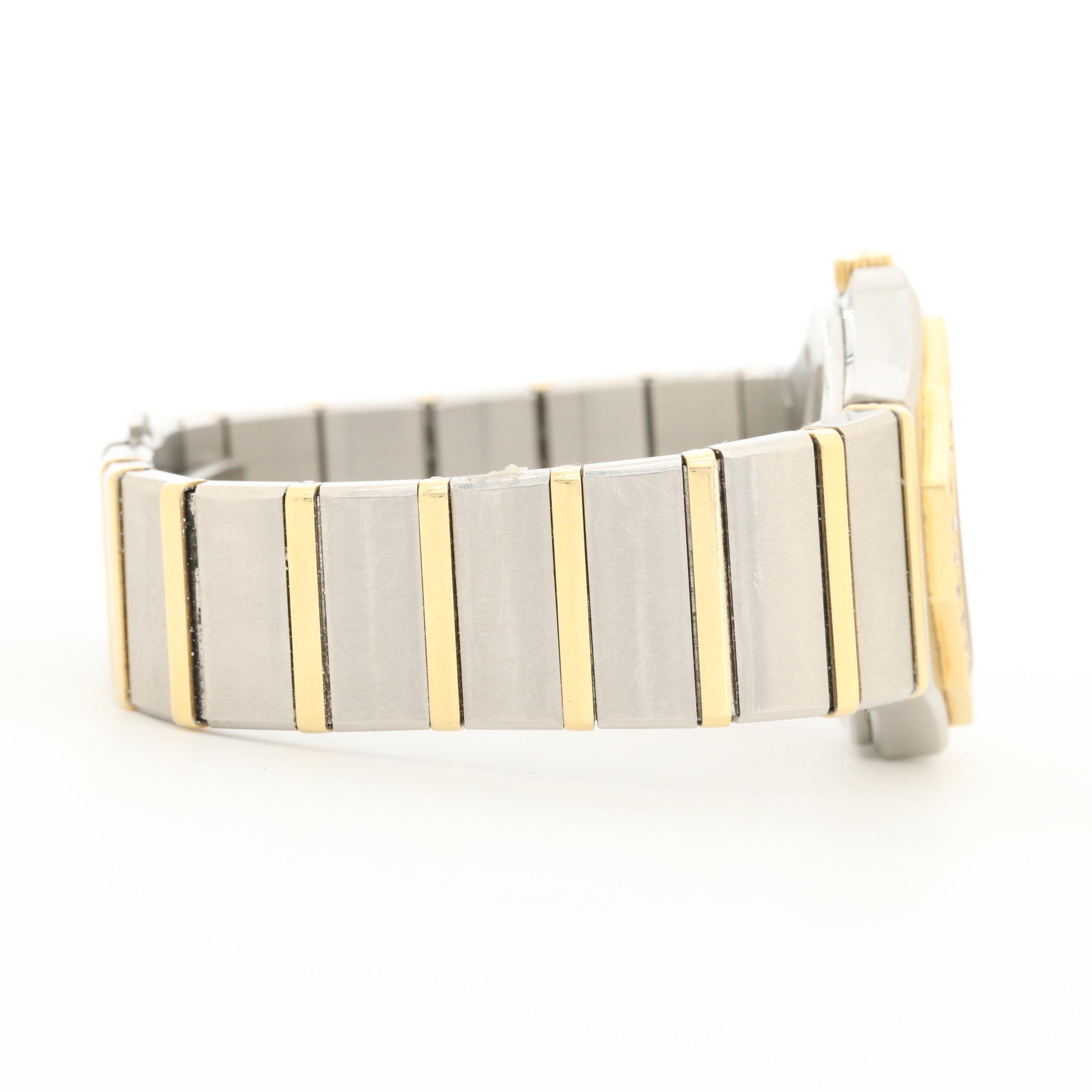 Concord Mariner SG-500 18K Gold and Stainless Steel Watch With Diamonds