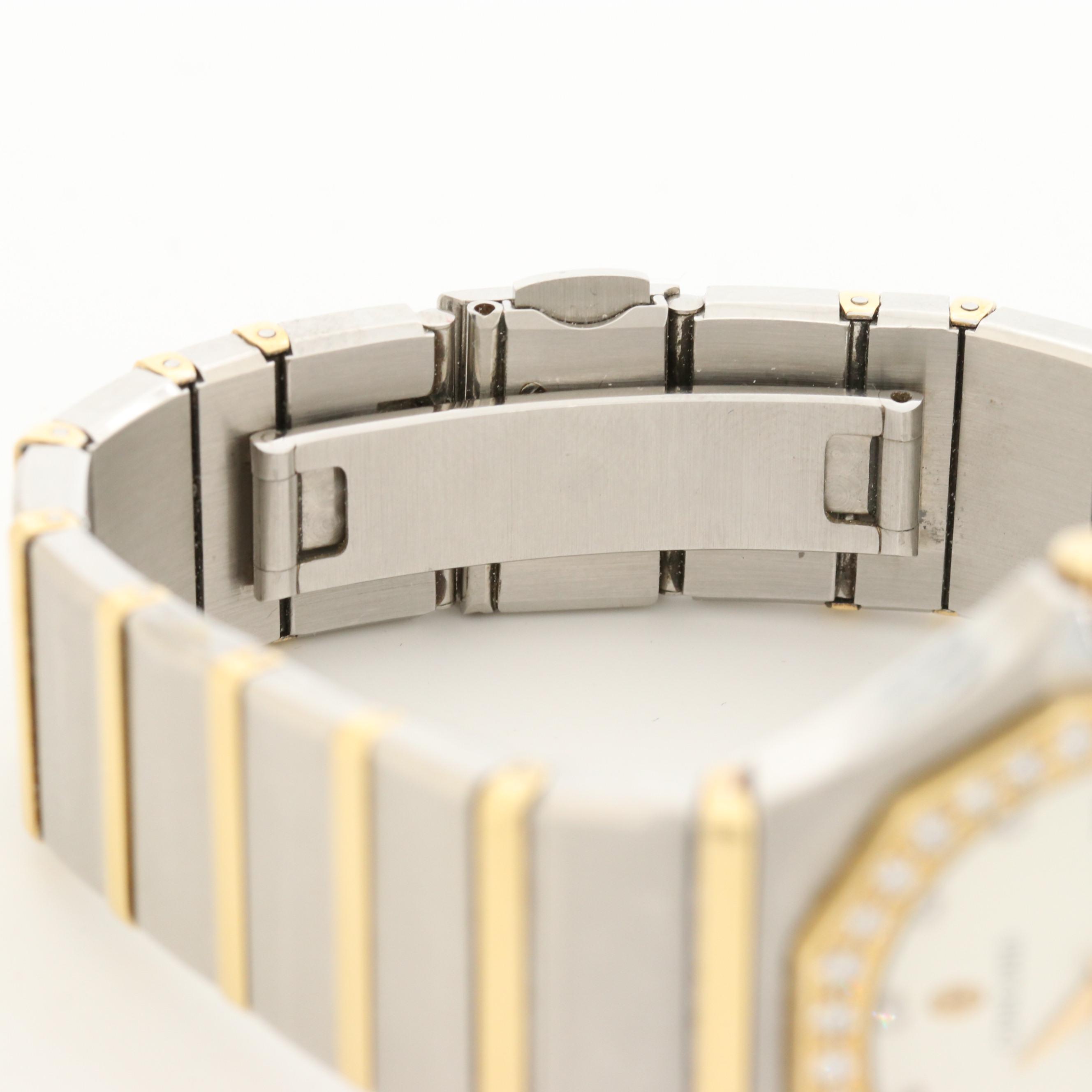 Concord Mariner SG-500 18K Gold and Stainless Steel Watch With Diamonds