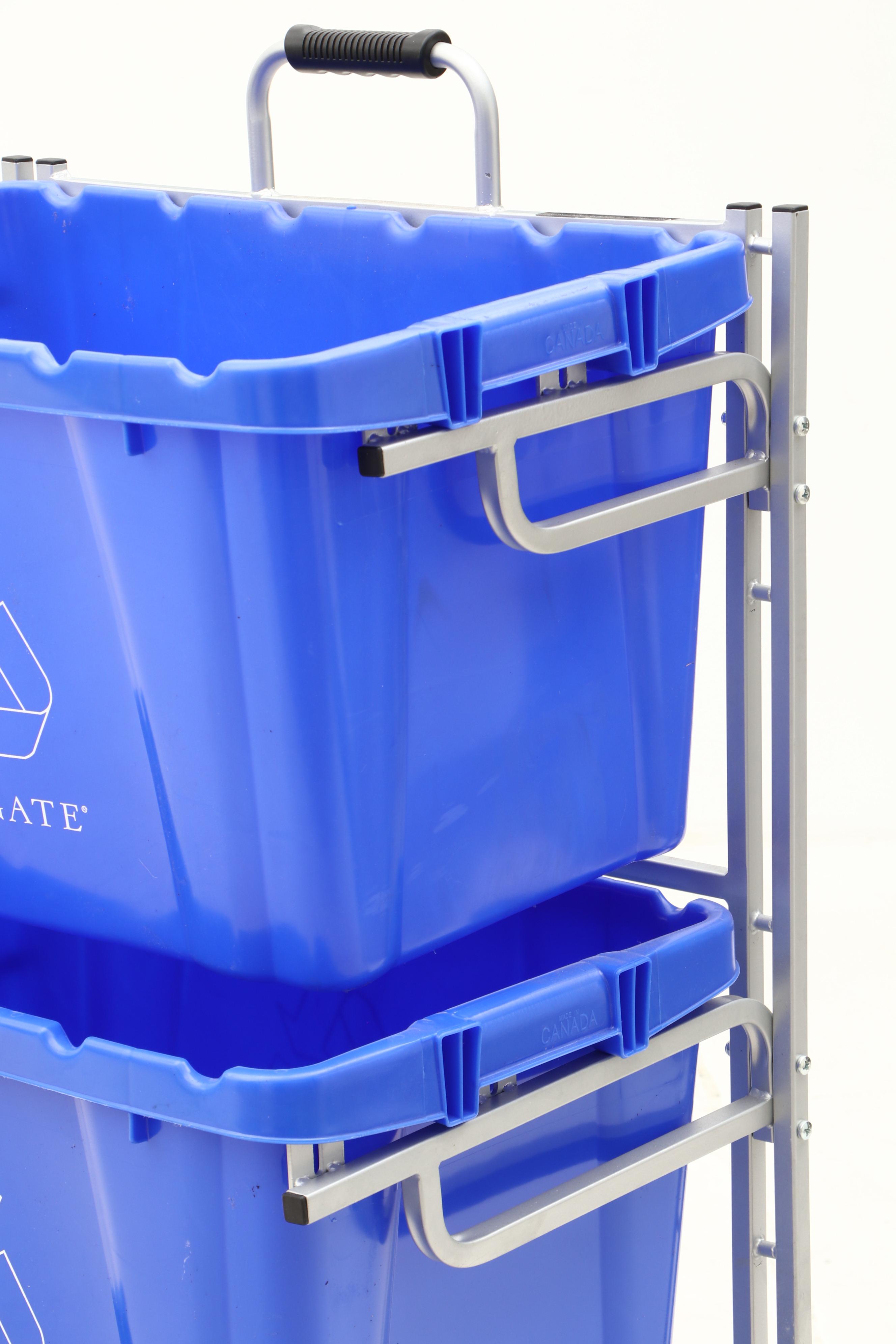 Norris Recycling Bin Cart with Frontgate Plastic Bins