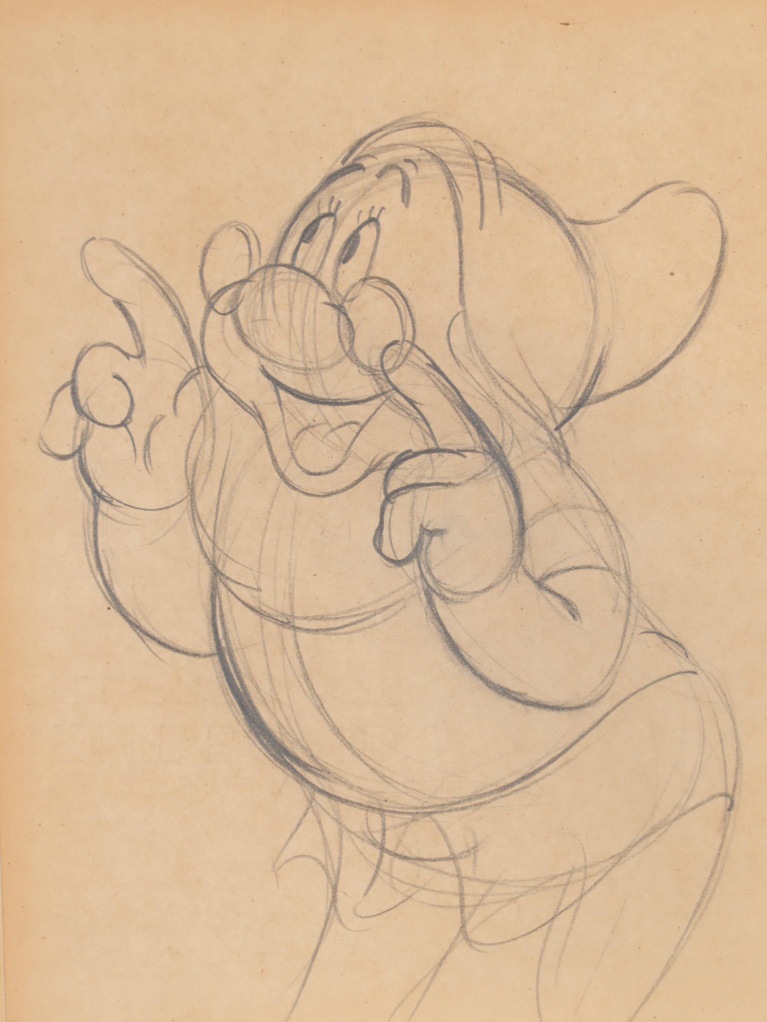 Disney "Snow White and the Seven Dwarfs" Rough Production Drawings, 1937