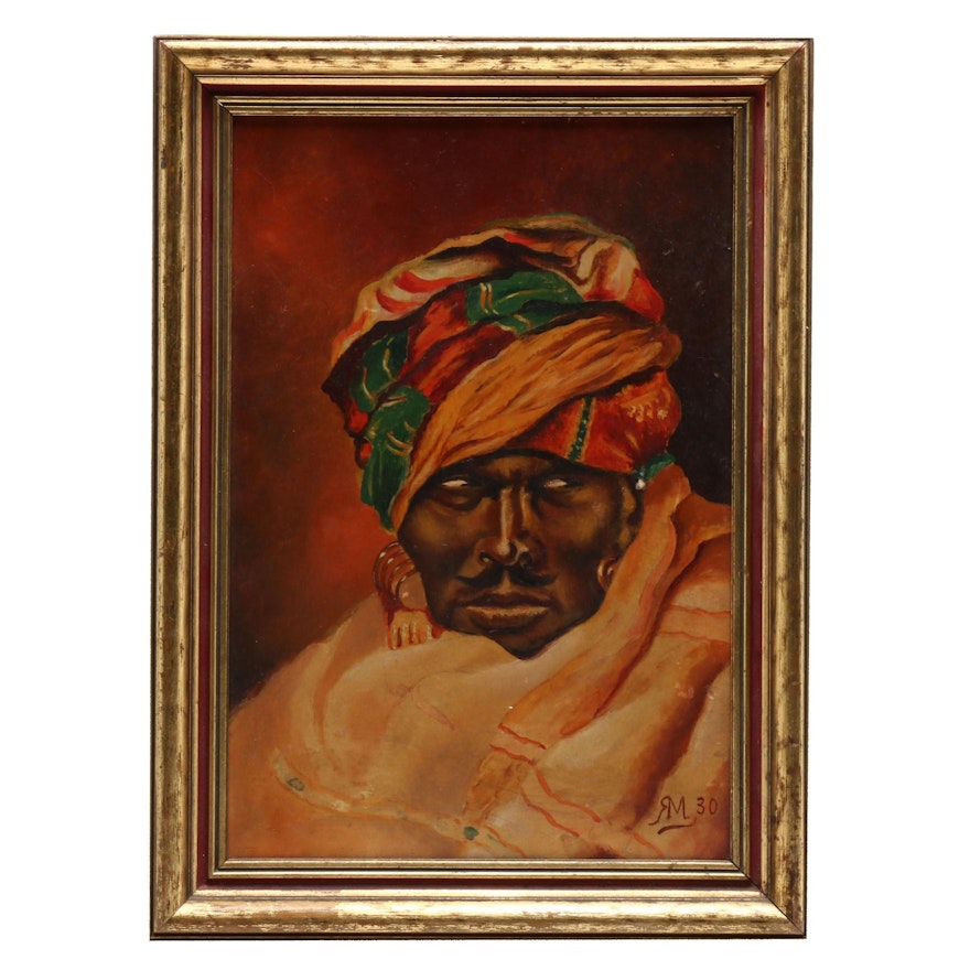 1930 Oil Portrait Painting