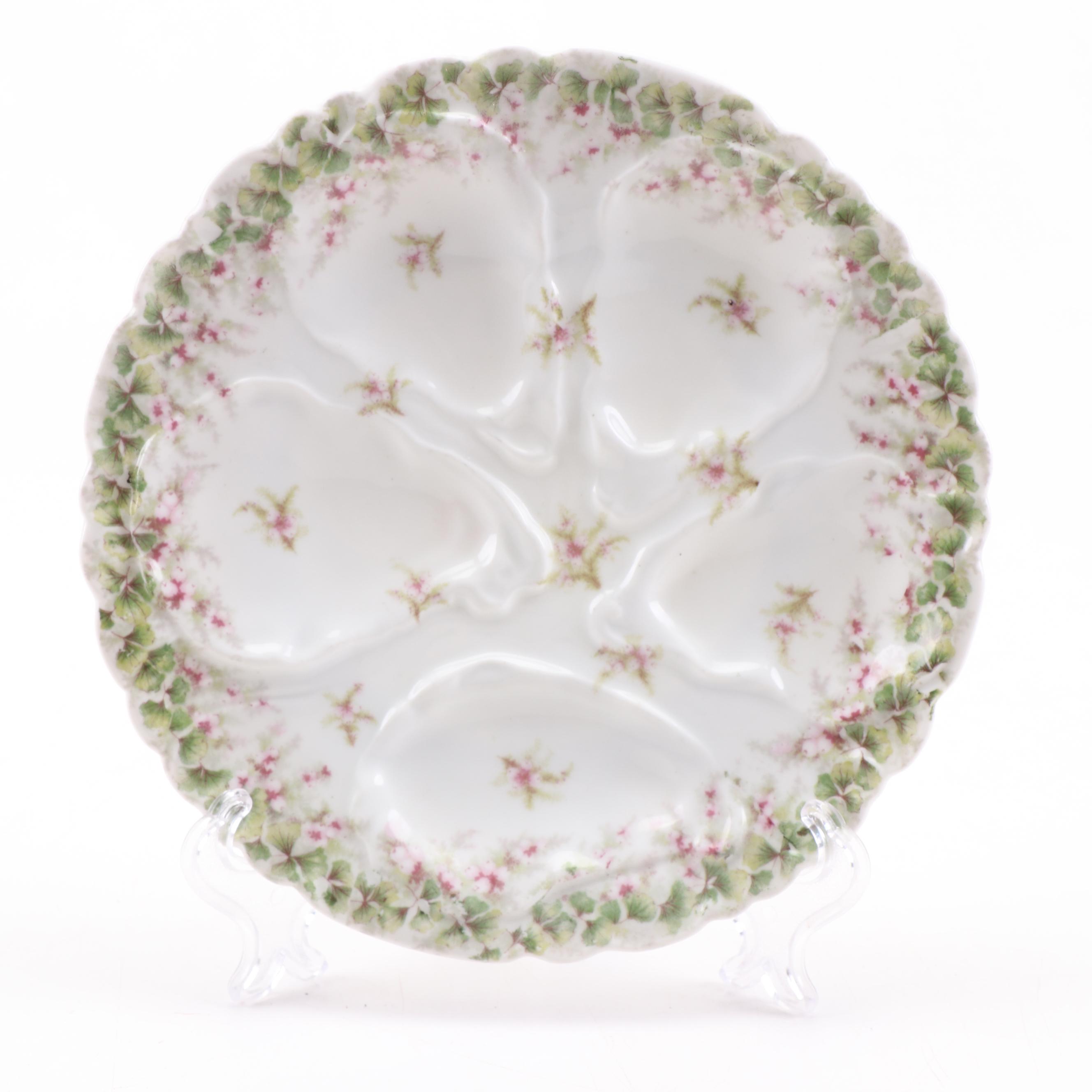 Gerard Dufraisseix & Morel Haviland Porcelain Oyster Plates, Late 19th Century
