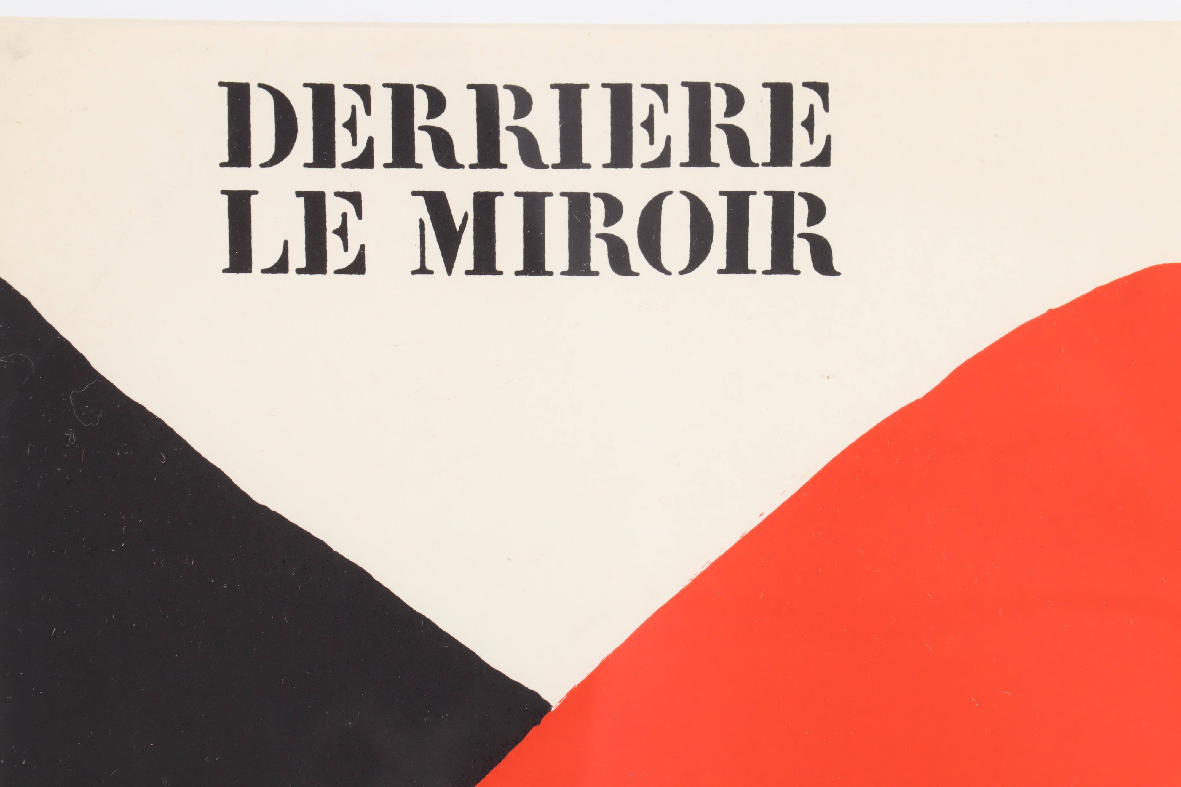 Alexander Calder Lithograph Cover for "Derrière le Miroir"