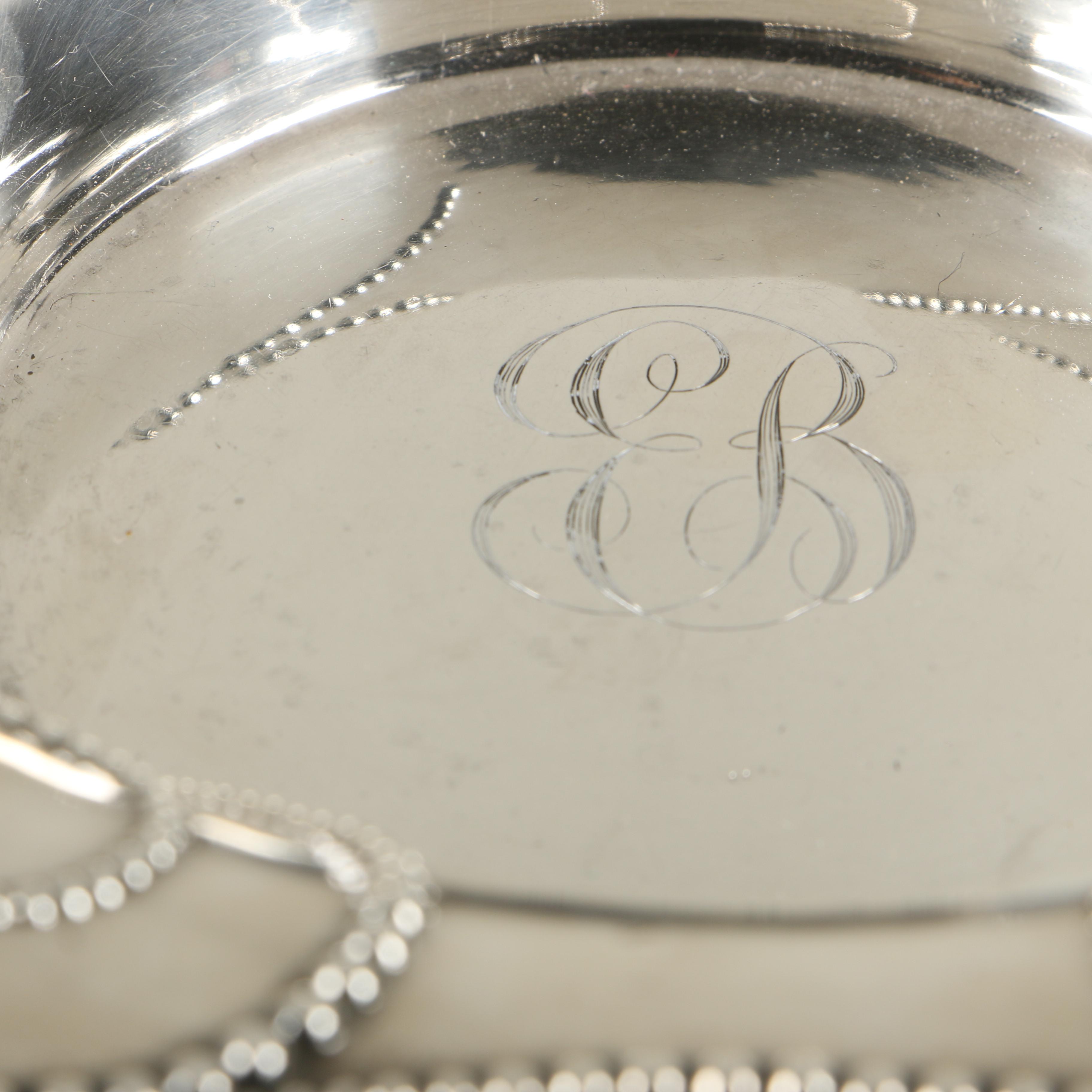 Bailey Banks & Biddle Sterling Silver Beaded Serving Dish