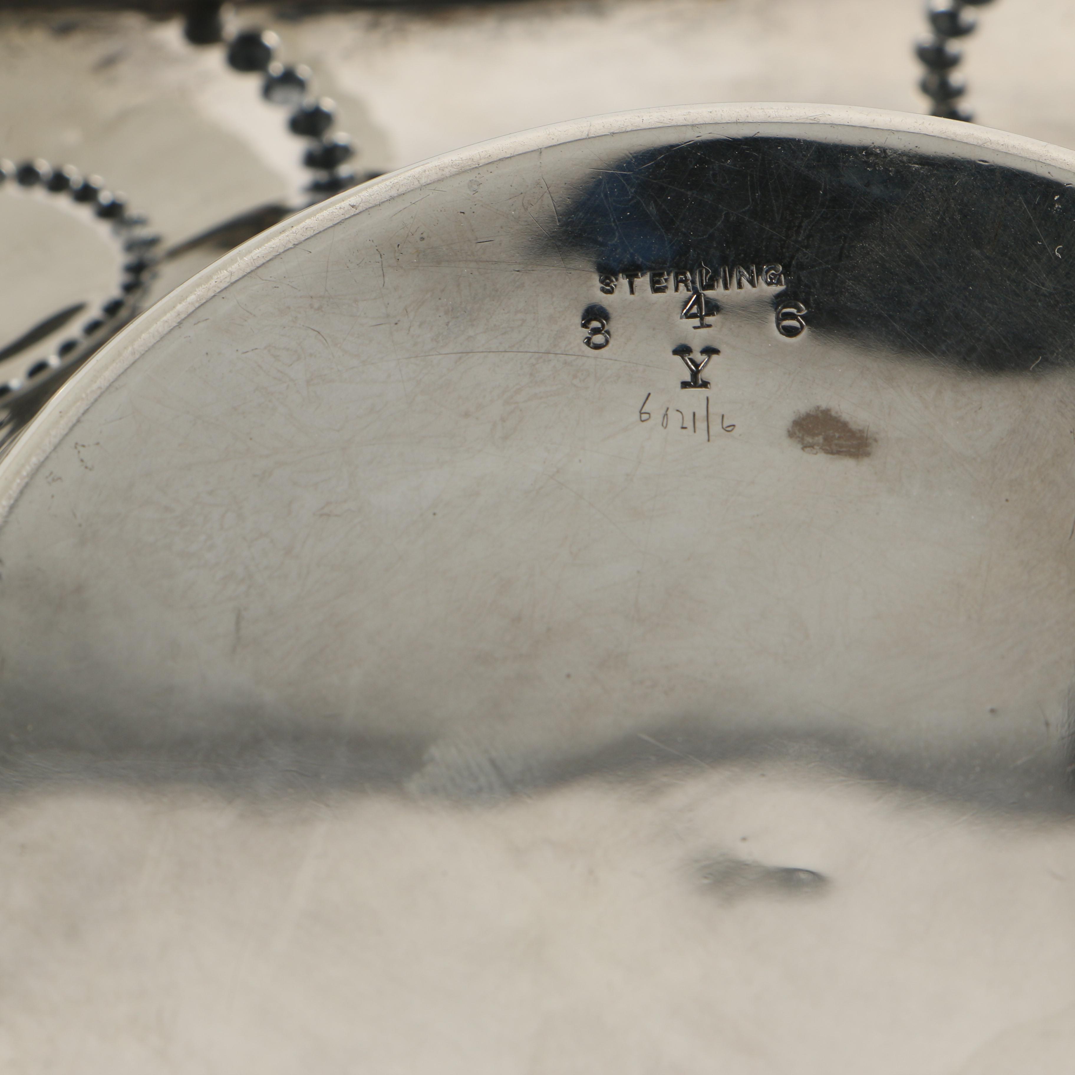 Bailey Banks & Biddle Sterling Silver Beaded Serving Dish