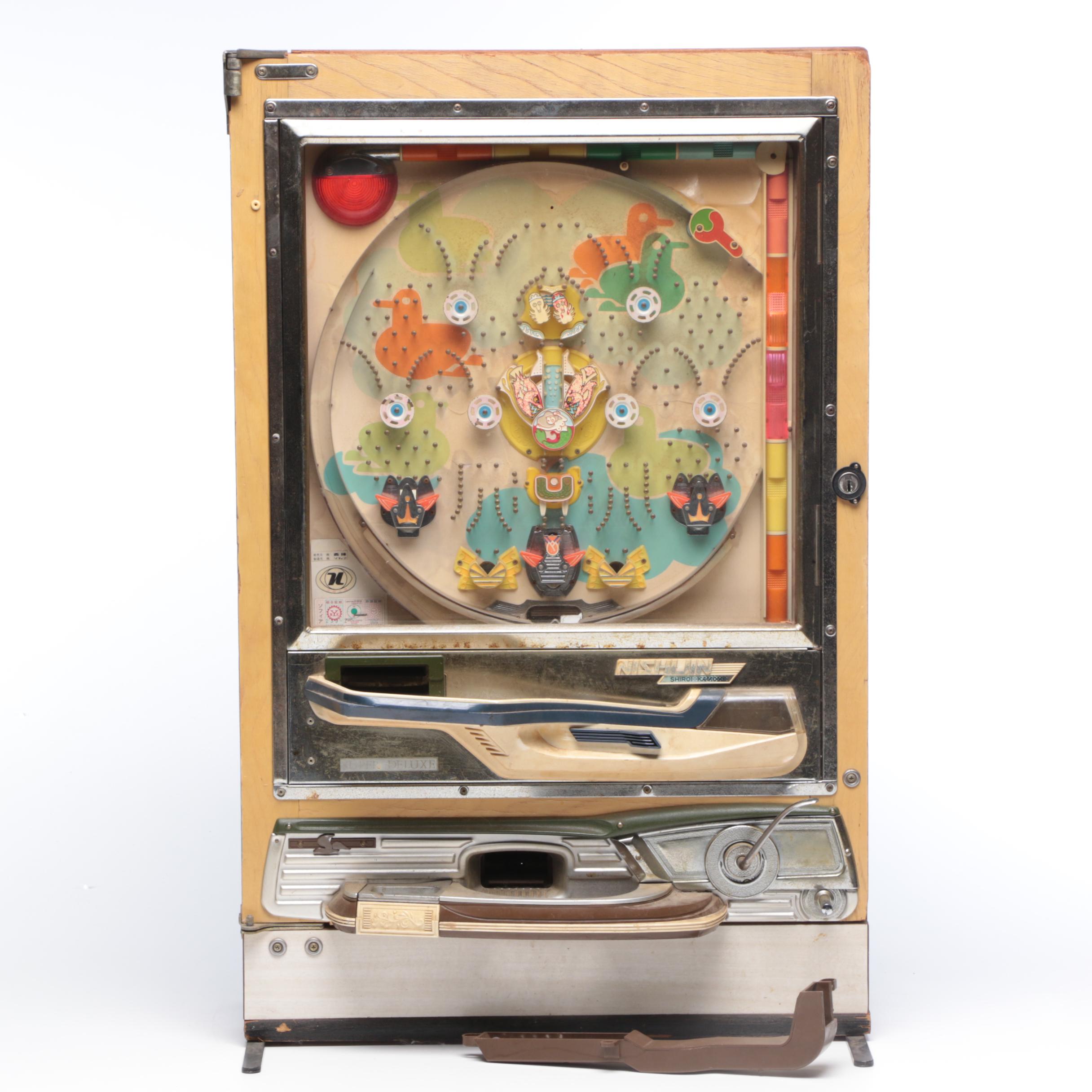 Japanese Nishijin Shiroi-Kamome Super Deluxe Pachinko Machine, Vintage