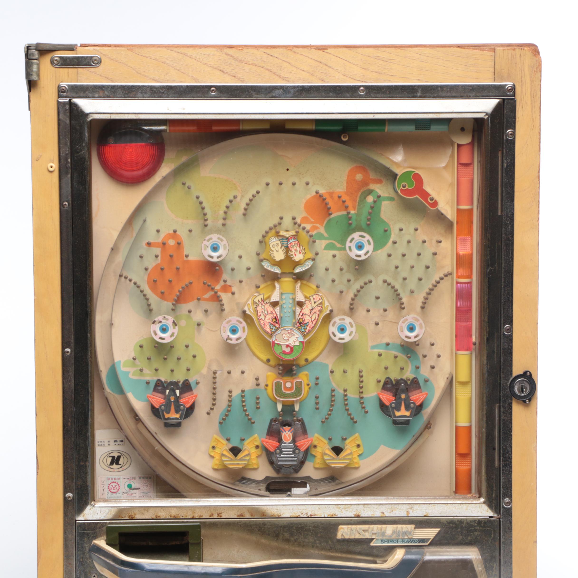 Japanese Nishijin Shiroi-Kamome Super Deluxe Pachinko Machine, Vintage