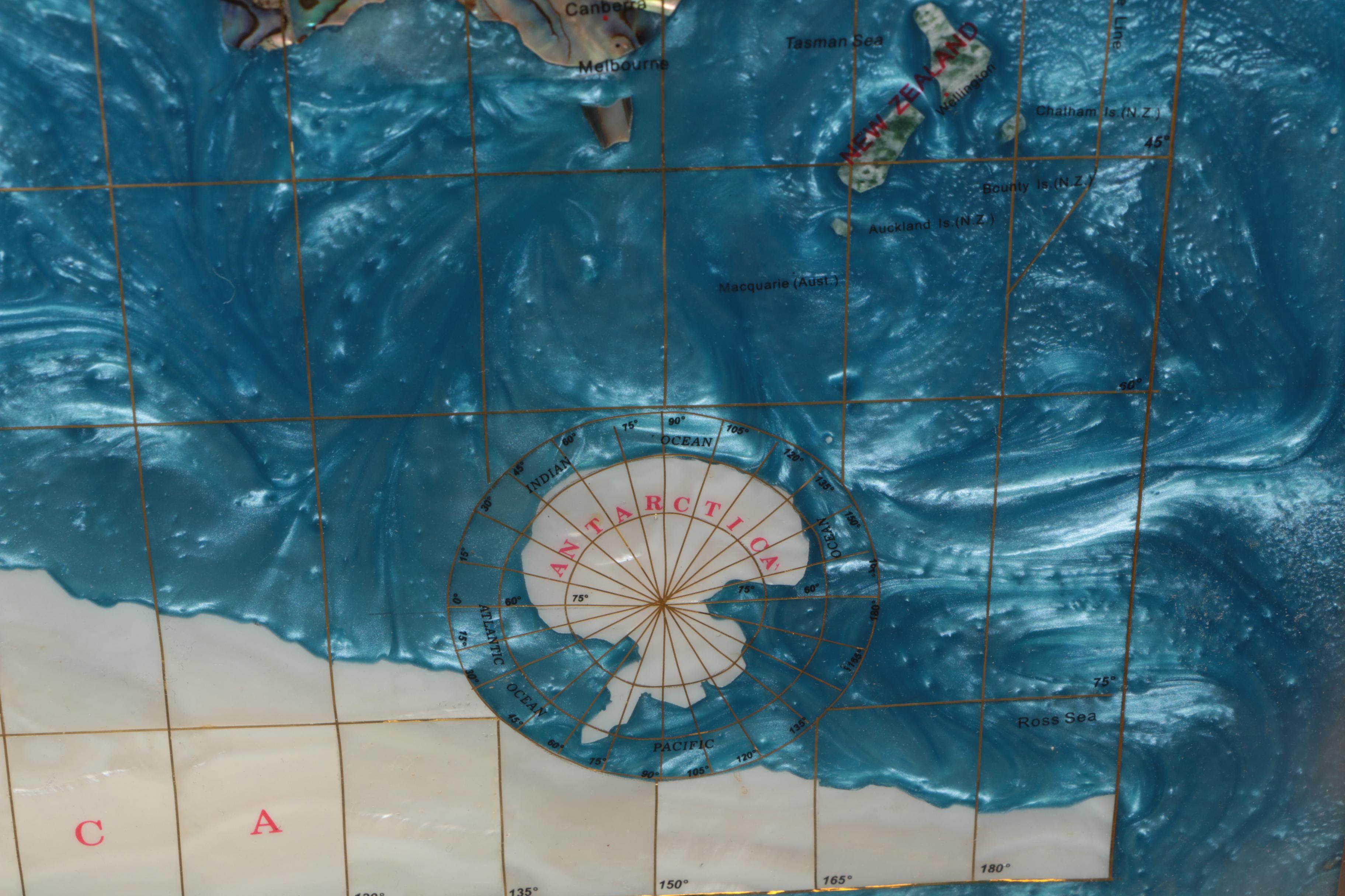 Inlaid Stone Map of The World