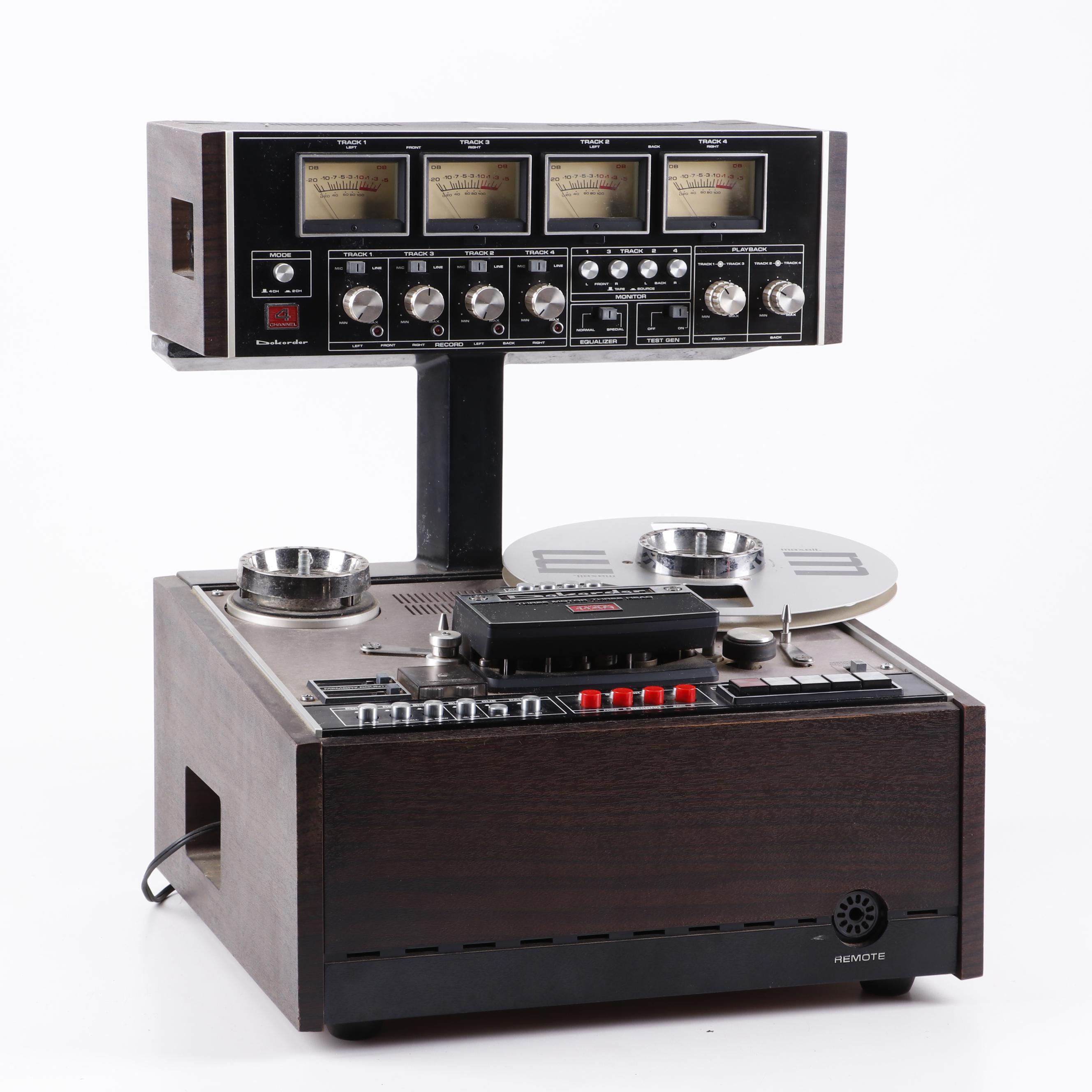Dokorder 4 Channel 1140 Reel-to-Reel Tape Recorder/Player, 1970s