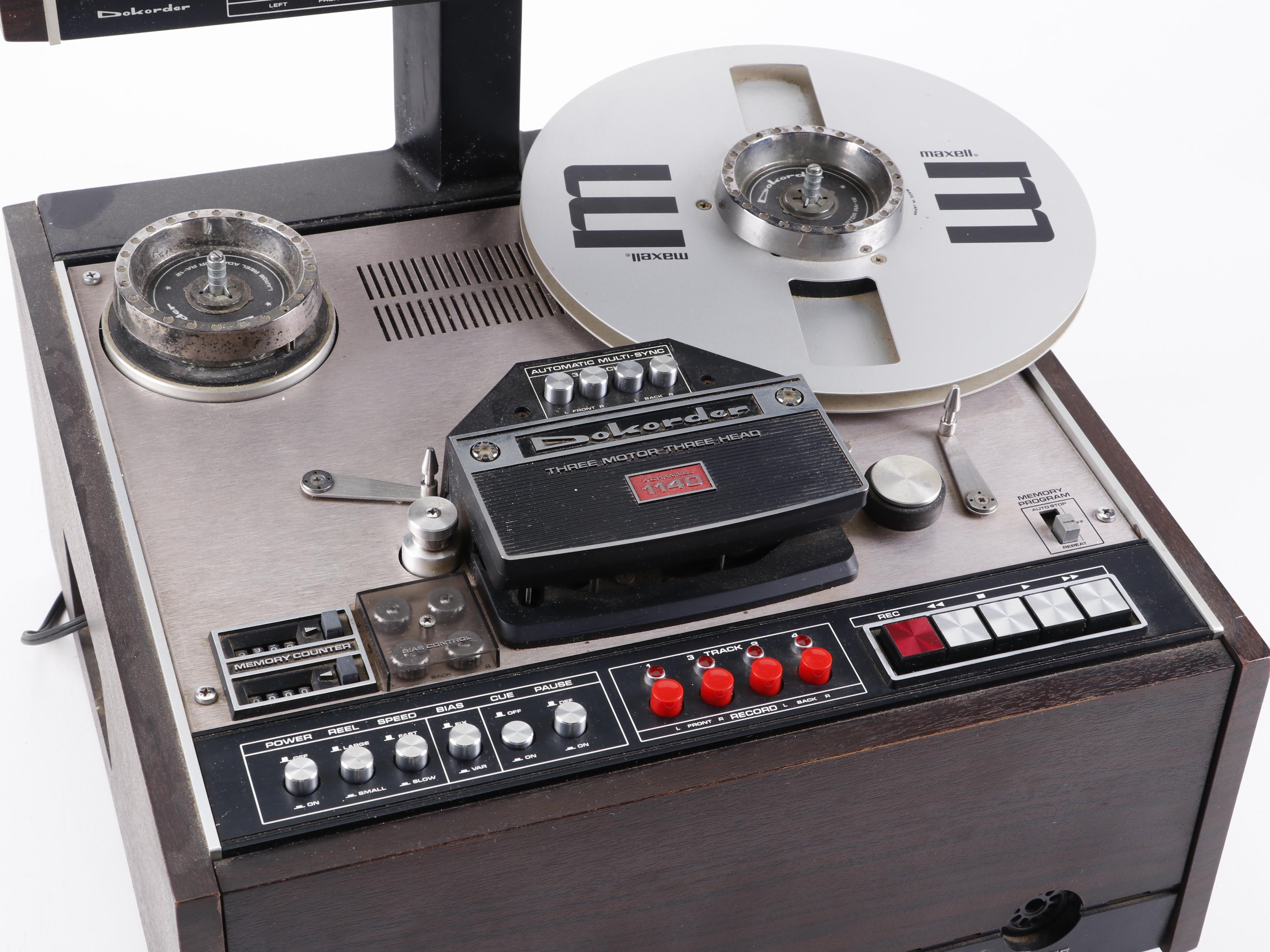 Dokorder 4 Channel 1140 Reel-to-Reel Tape Recorder/Player, 1970s