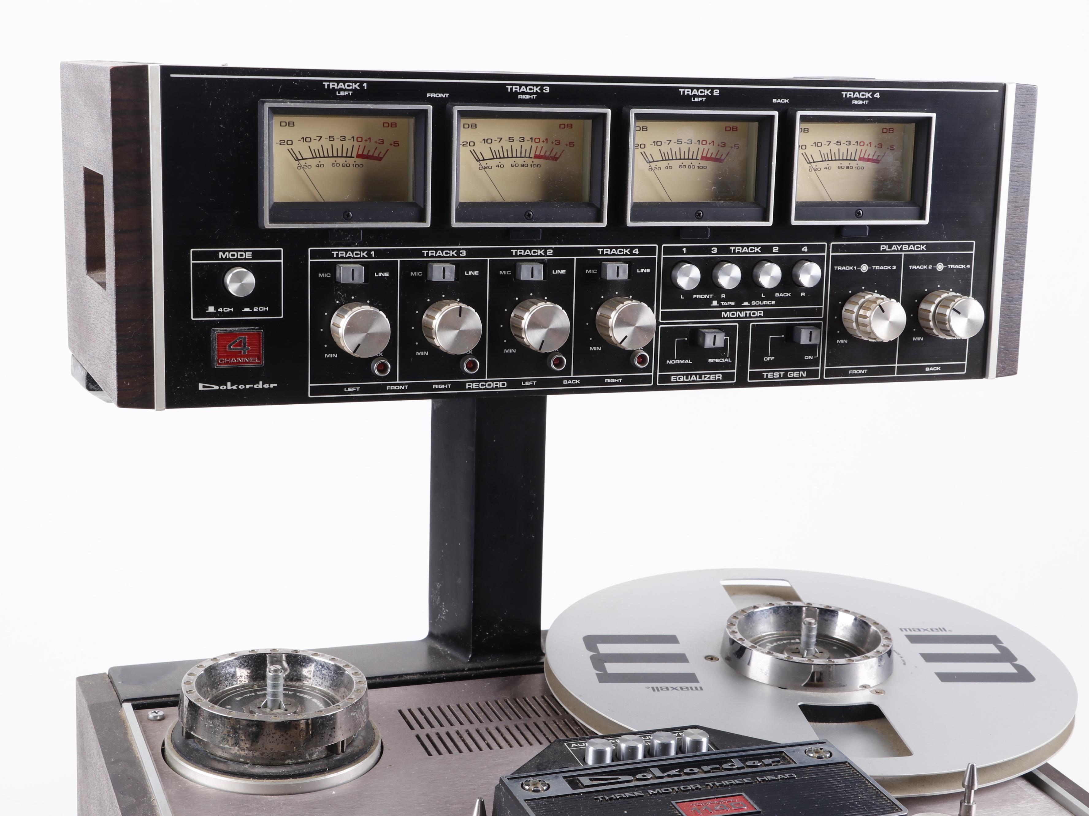 Dokorder 4 Channel 1140 Reel-to-Reel Tape Recorder/Player, 1970s