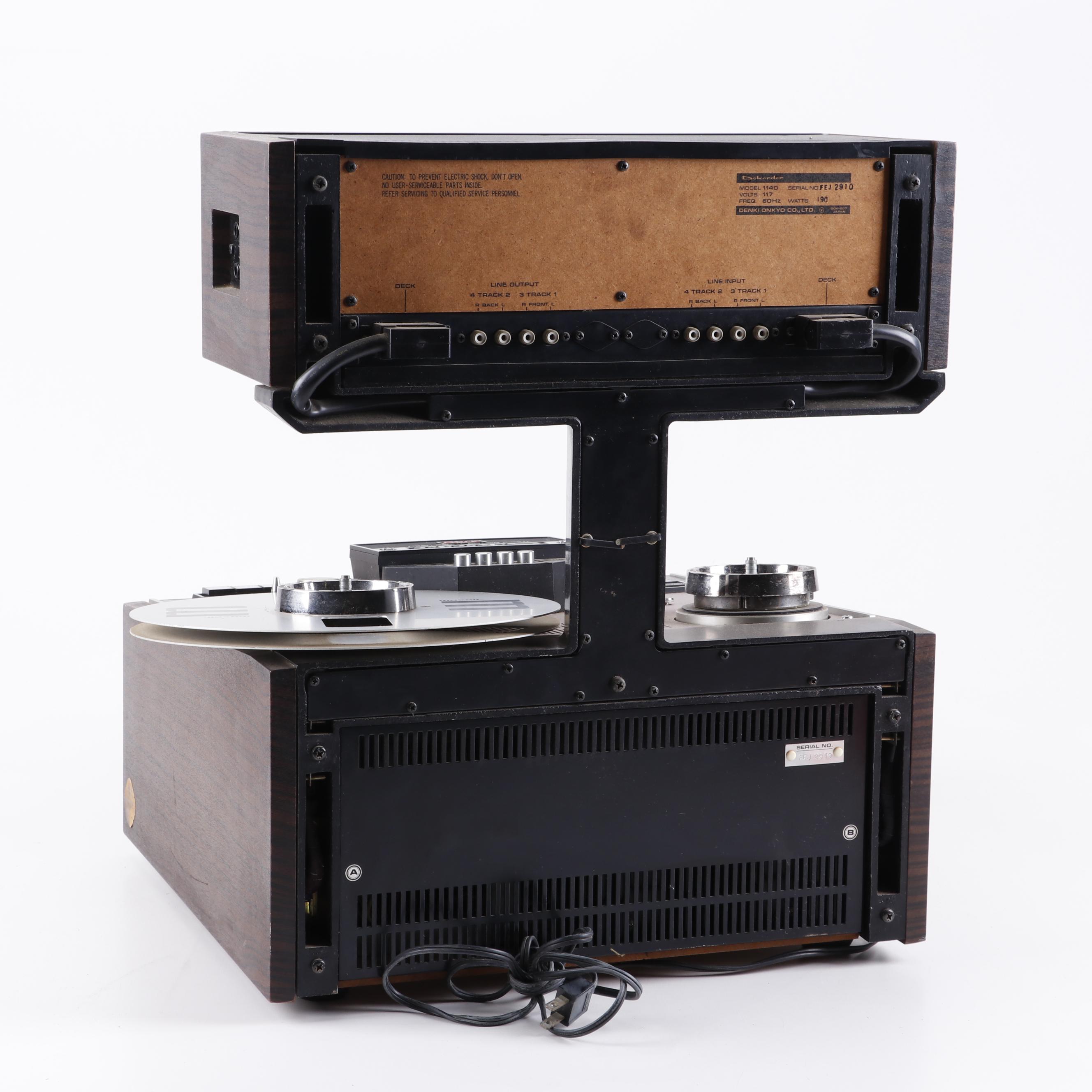 Dokorder 4 Channel 1140 Reel-to-Reel Tape Recorder/Player, 1970s