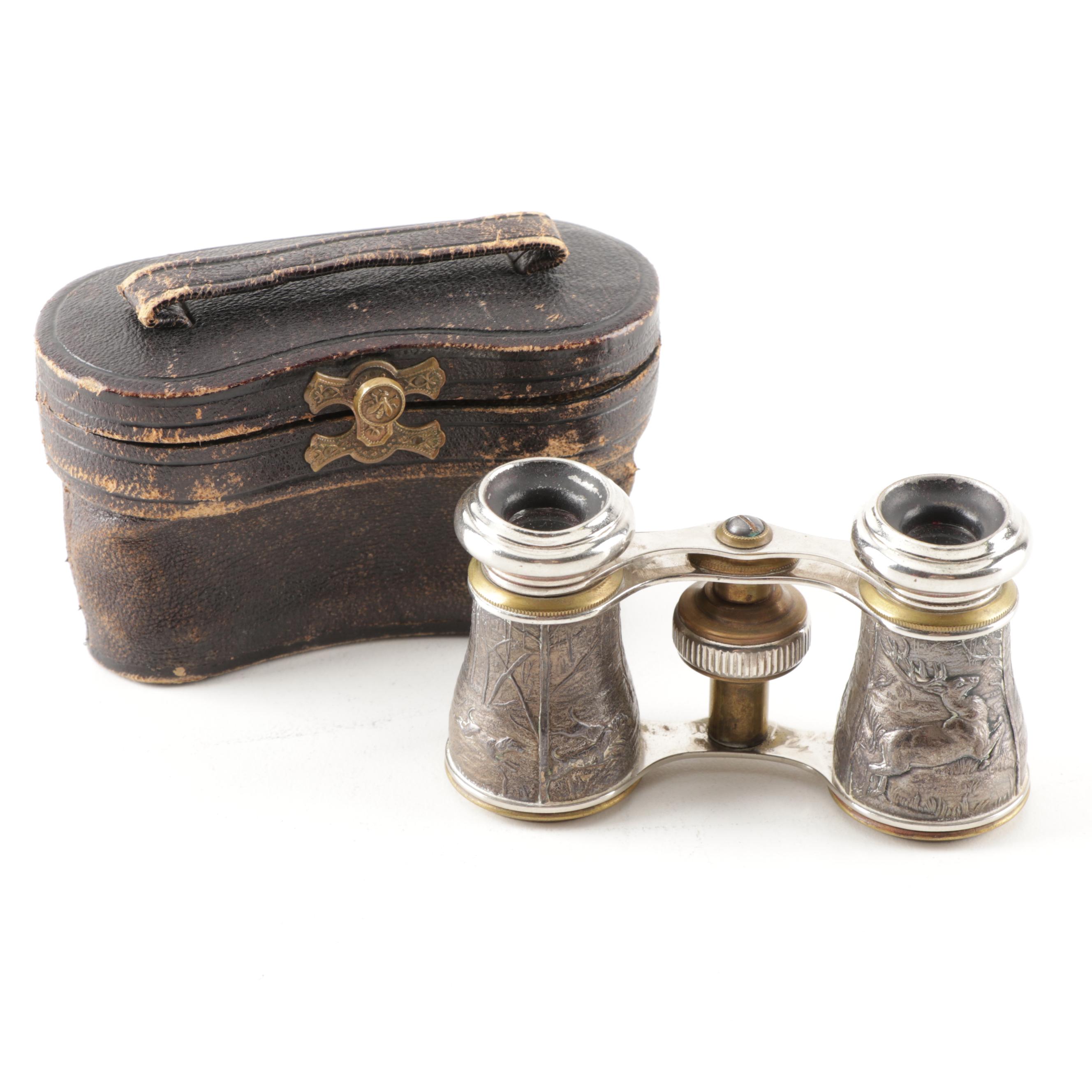 Antique E.B. Meyrowitz Field Hunting Binoculars