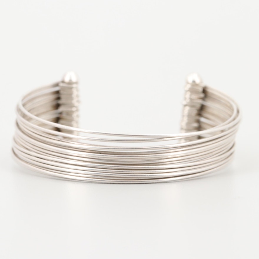 Sterling Silver Multi-Wire Cuff Bracelet
