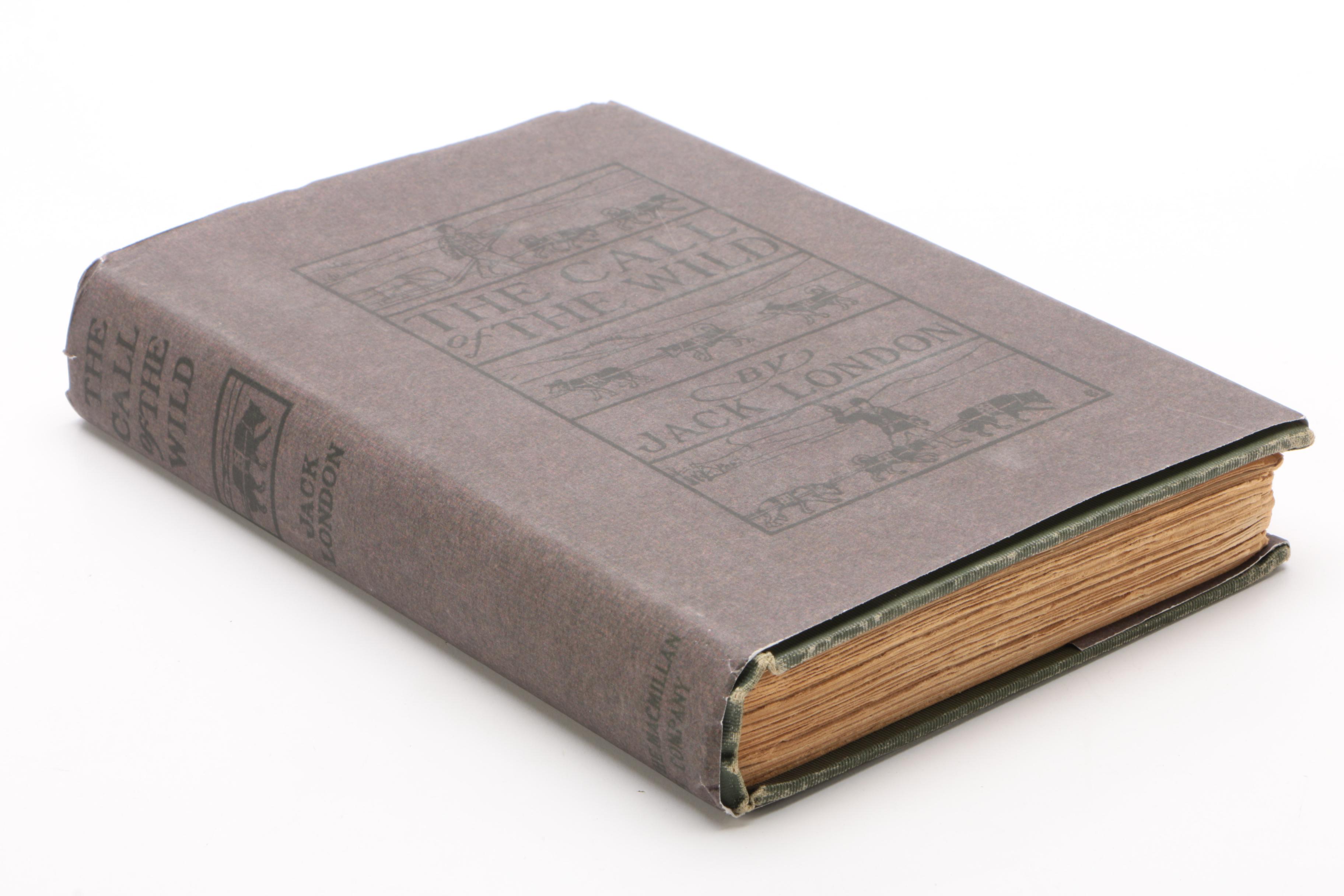 First Edition "Call of the Wild" by Jack London with Signed Check