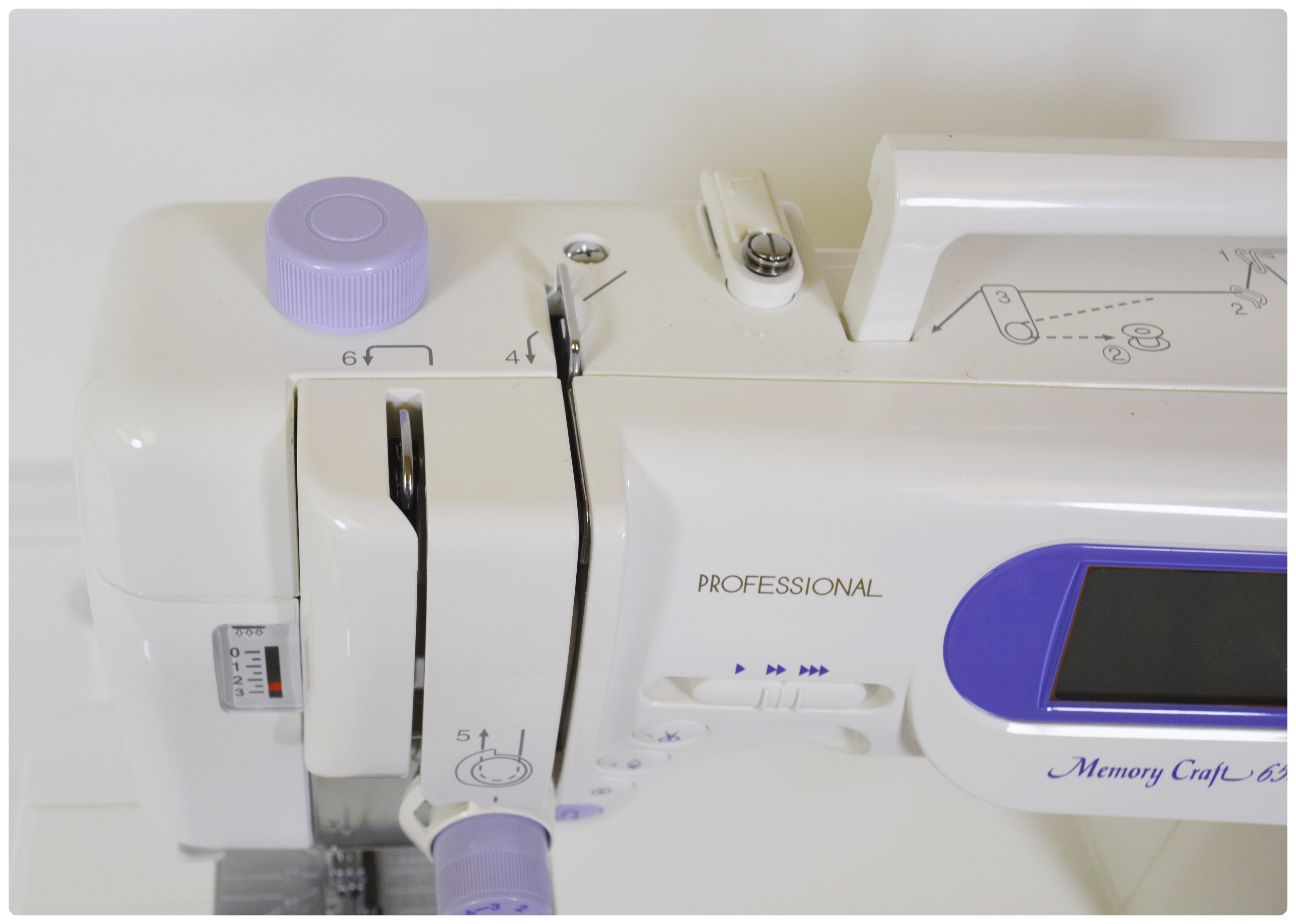 Janome Memory Craft 6500 Professional Sewing Machine and Extension Table