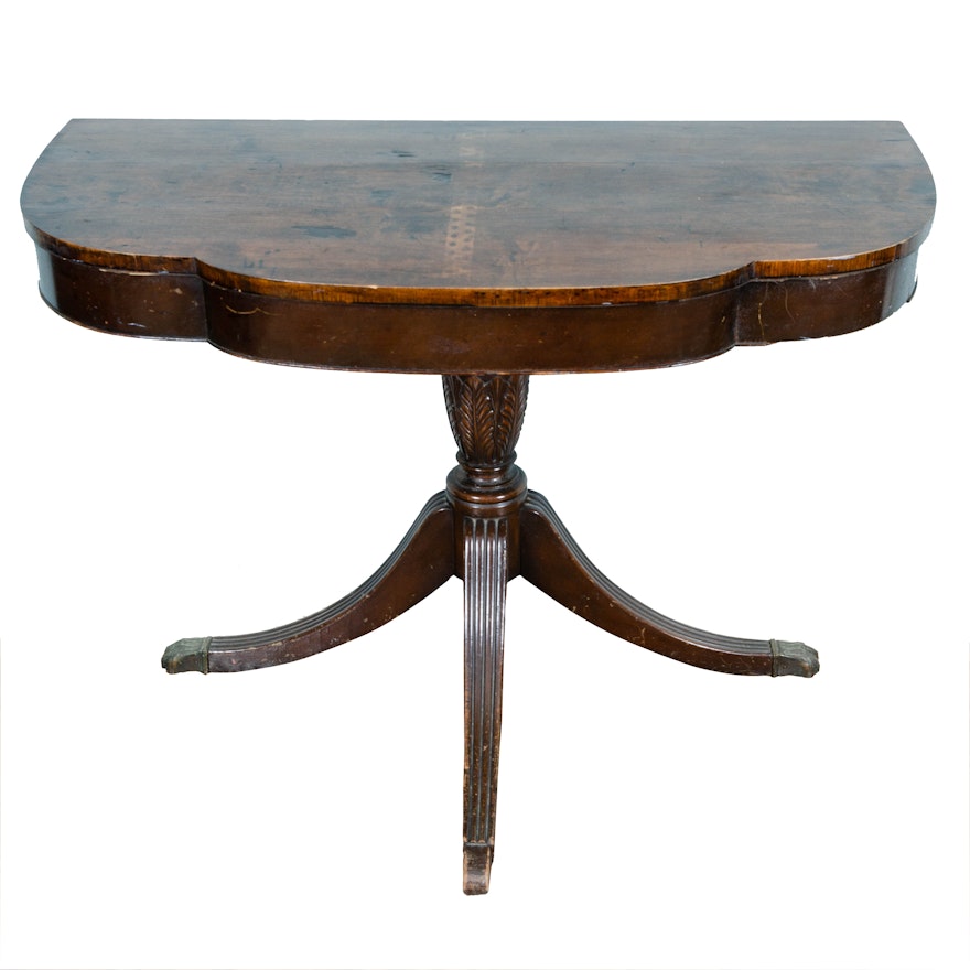 Classical Style Mahogany and Mahogany-Stained Side Table