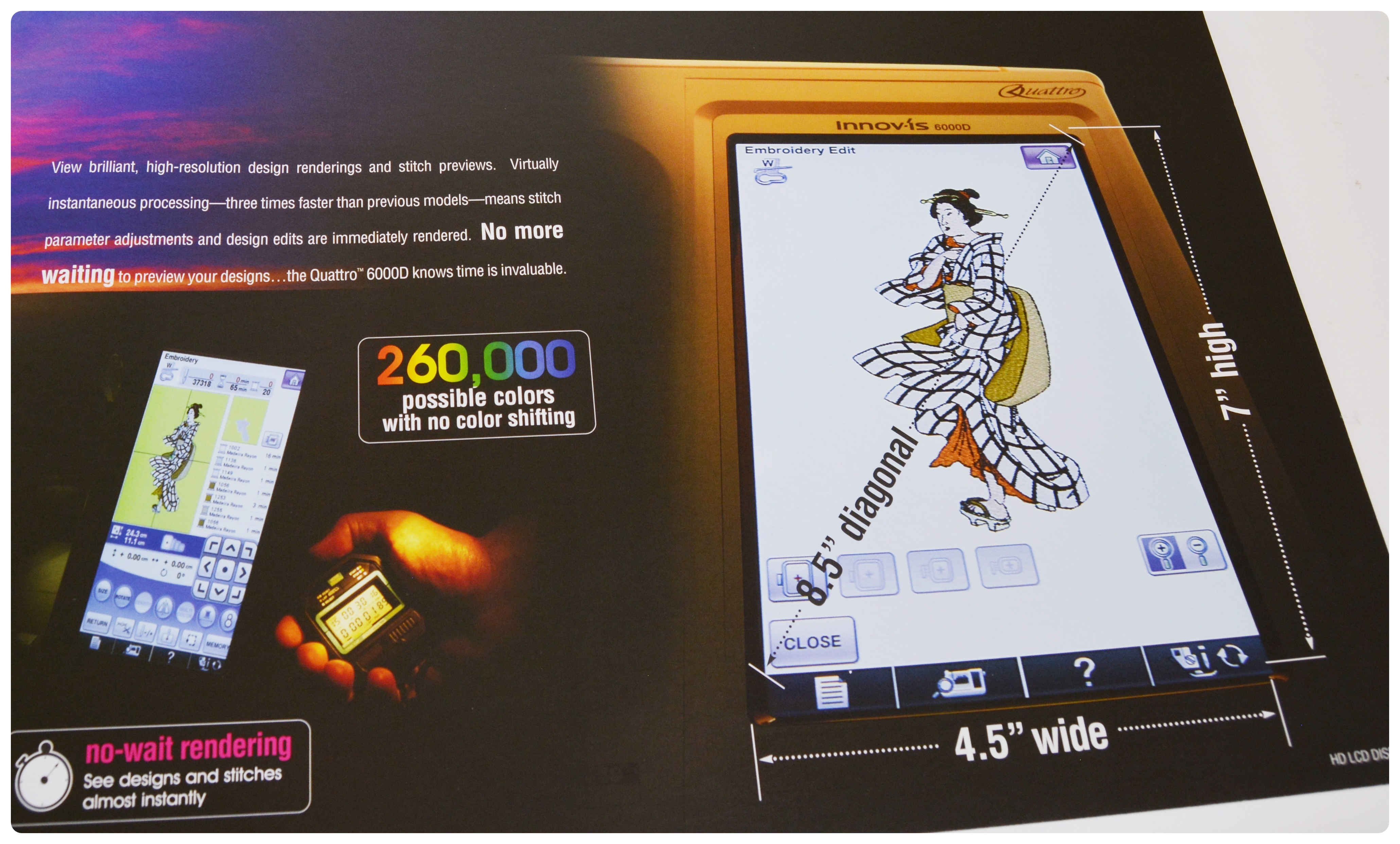 Brother Quattro® NV6000D Disney Sewing and Embroidery Machine