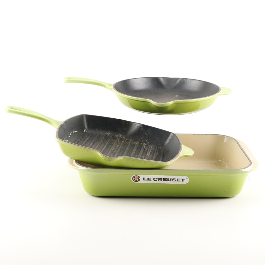 Le Creuset Palm Green Enameled Cast Iron Cookware