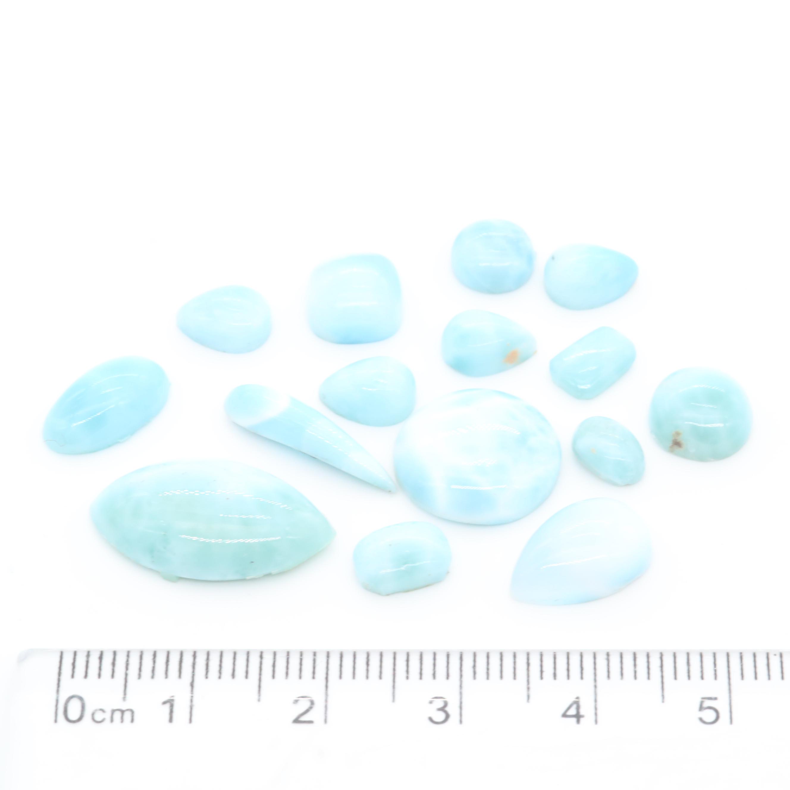 Loose 51.56 CTW Larimar Stones