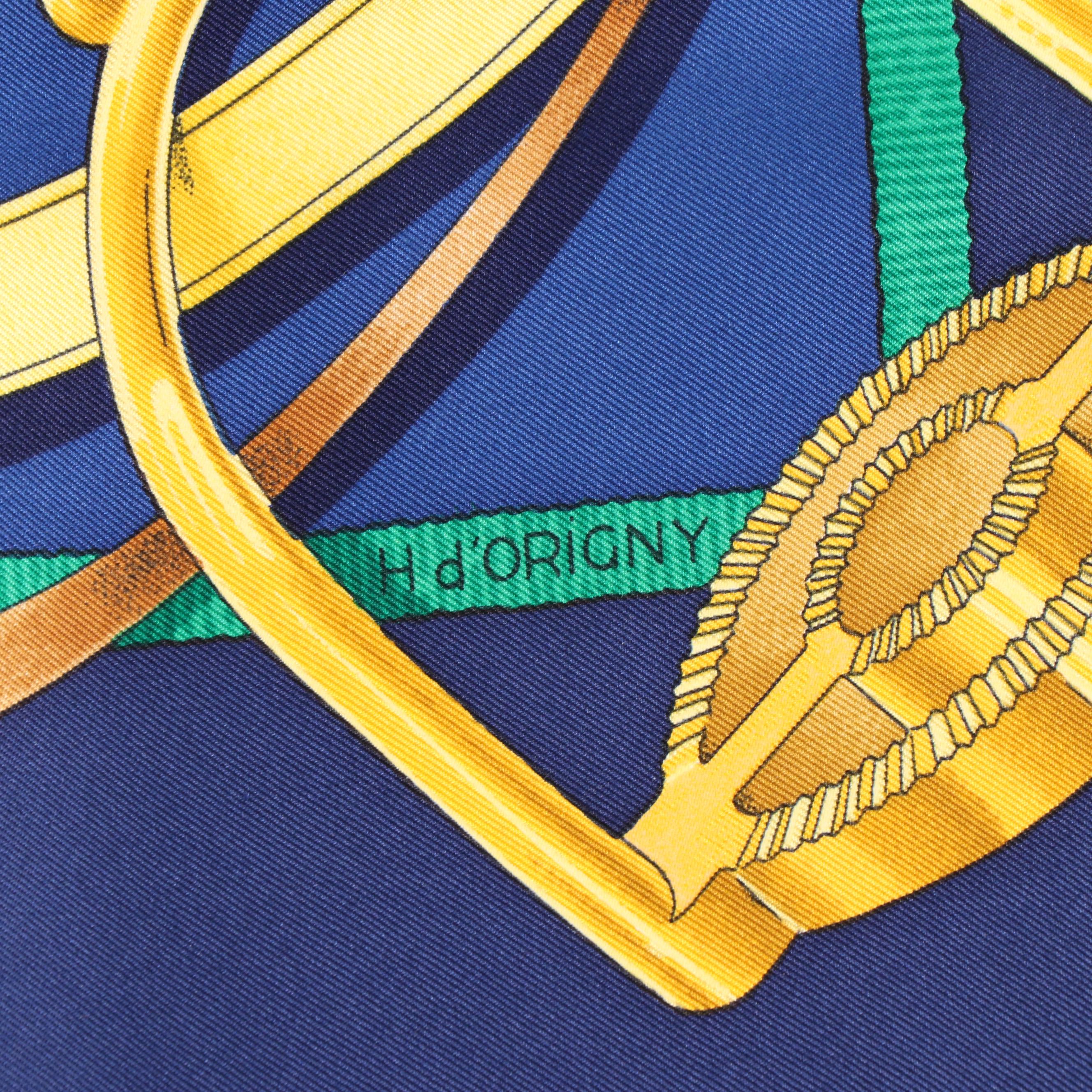 Hermès "Grand Manège" Silk Scarf Designed by Henri d'Origny