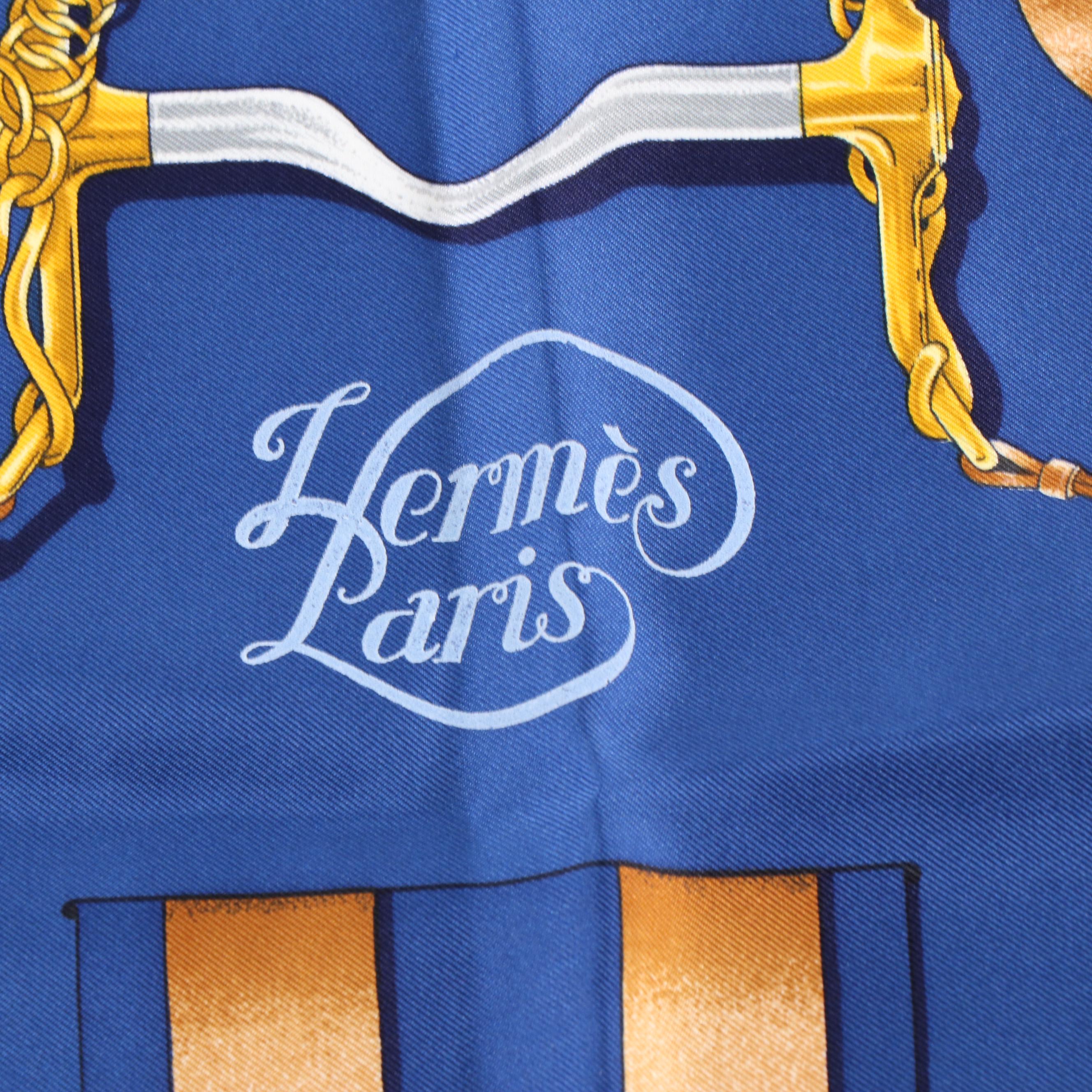 Hermès "Grand Manège" Silk Scarf Designed by Henri d'Origny