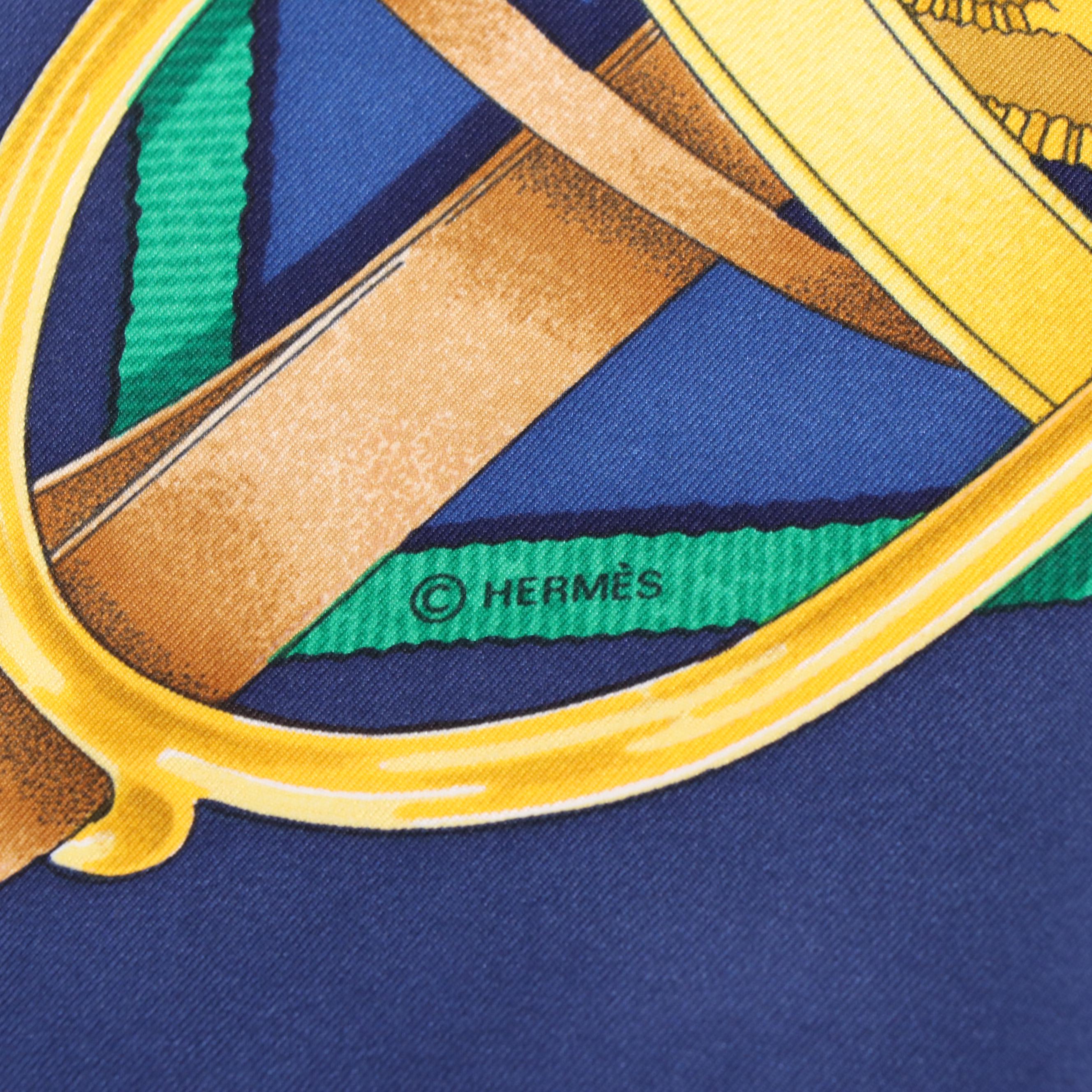 Hermès "Grand Manège" Silk Scarf Designed by Henri d'Origny