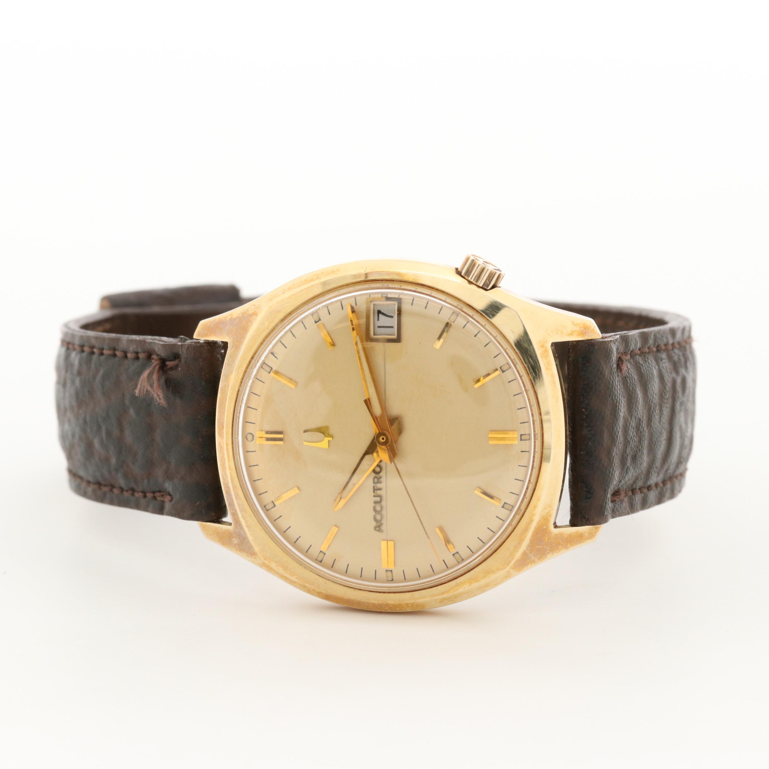 Vintage Bulova Accutron 14K Yellow Gold Tuning Fork Electric Watch