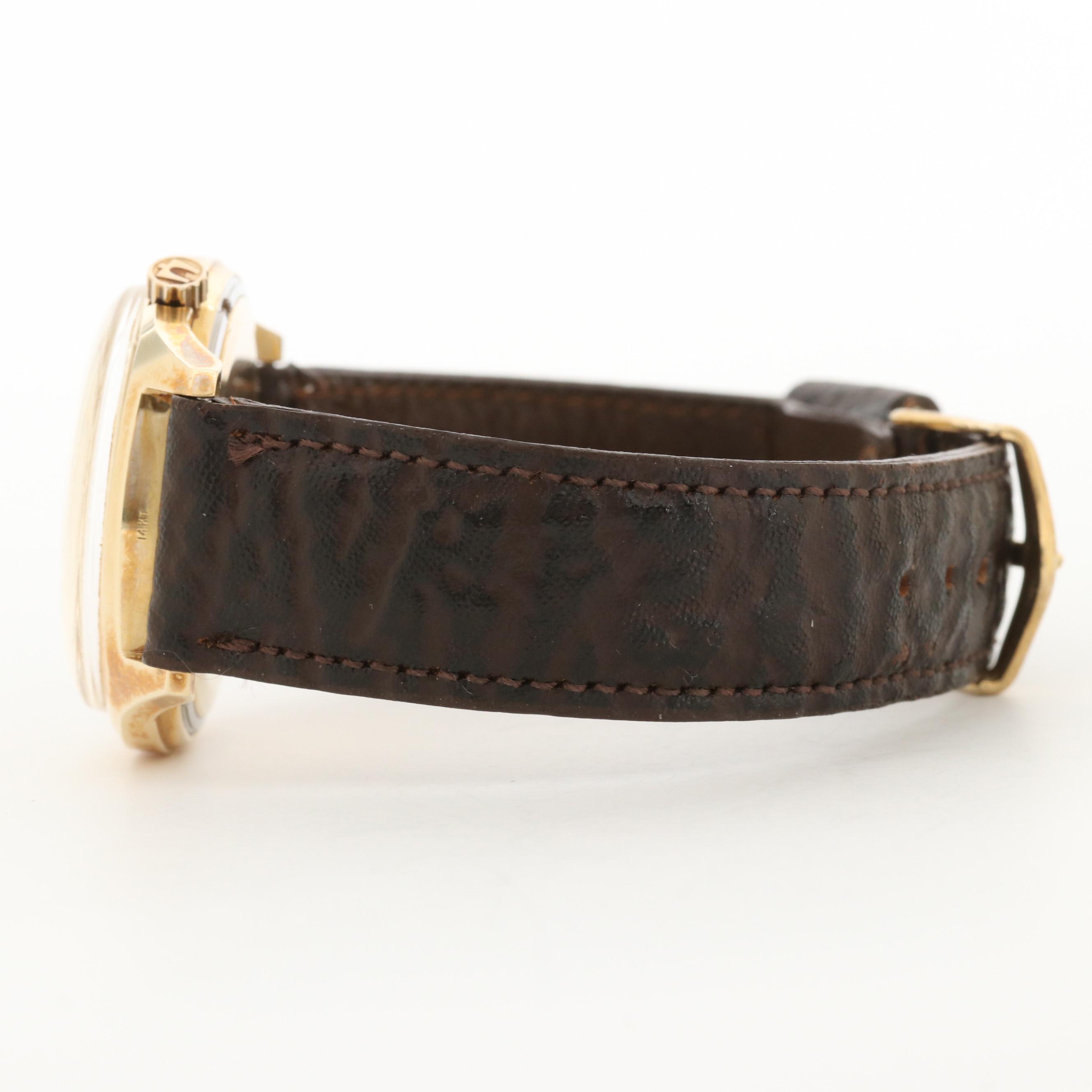 Vintage Bulova Accutron 14K Yellow Gold Tuning Fork Electric Watch