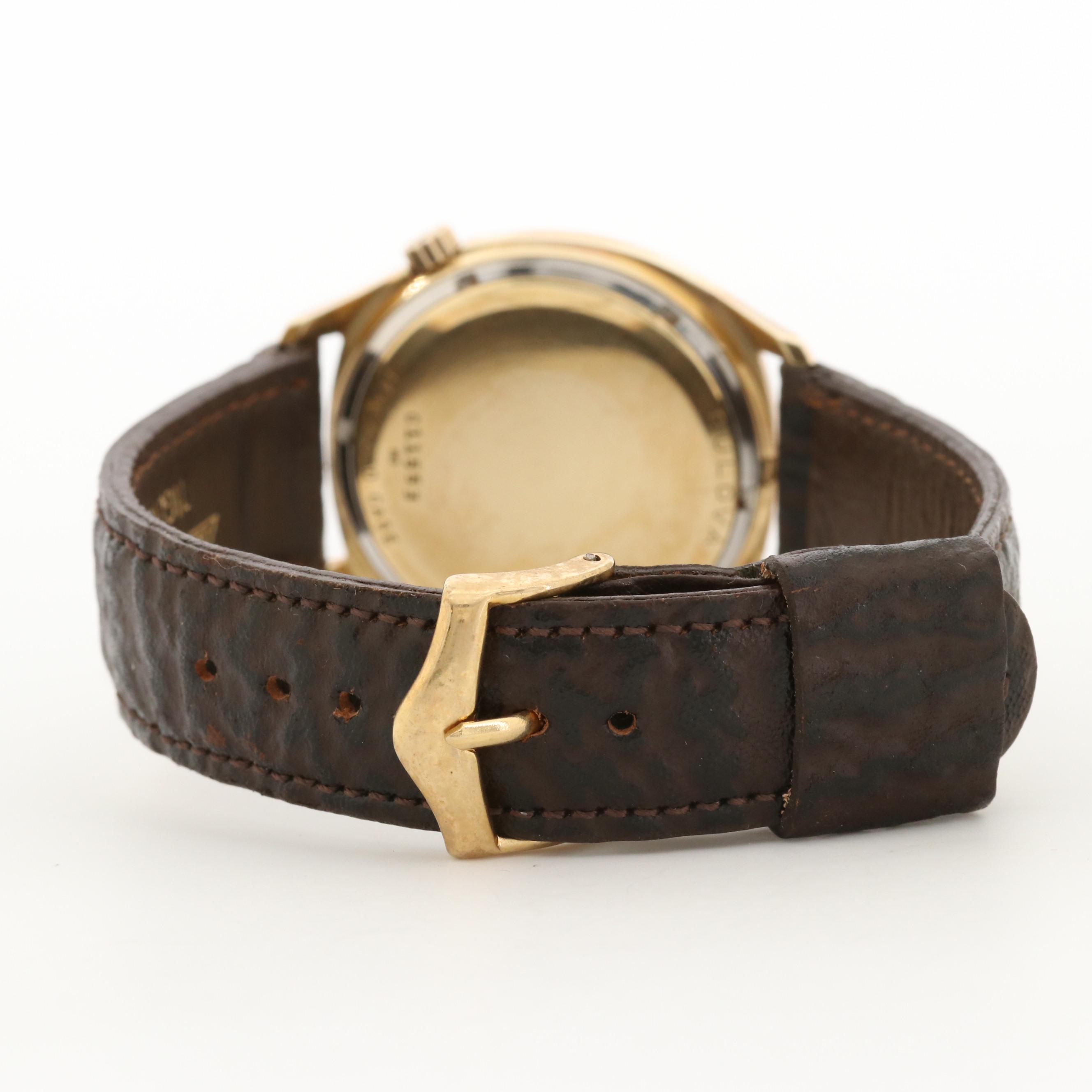 Vintage Bulova Accutron 14K Yellow Gold Tuning Fork Electric Watch