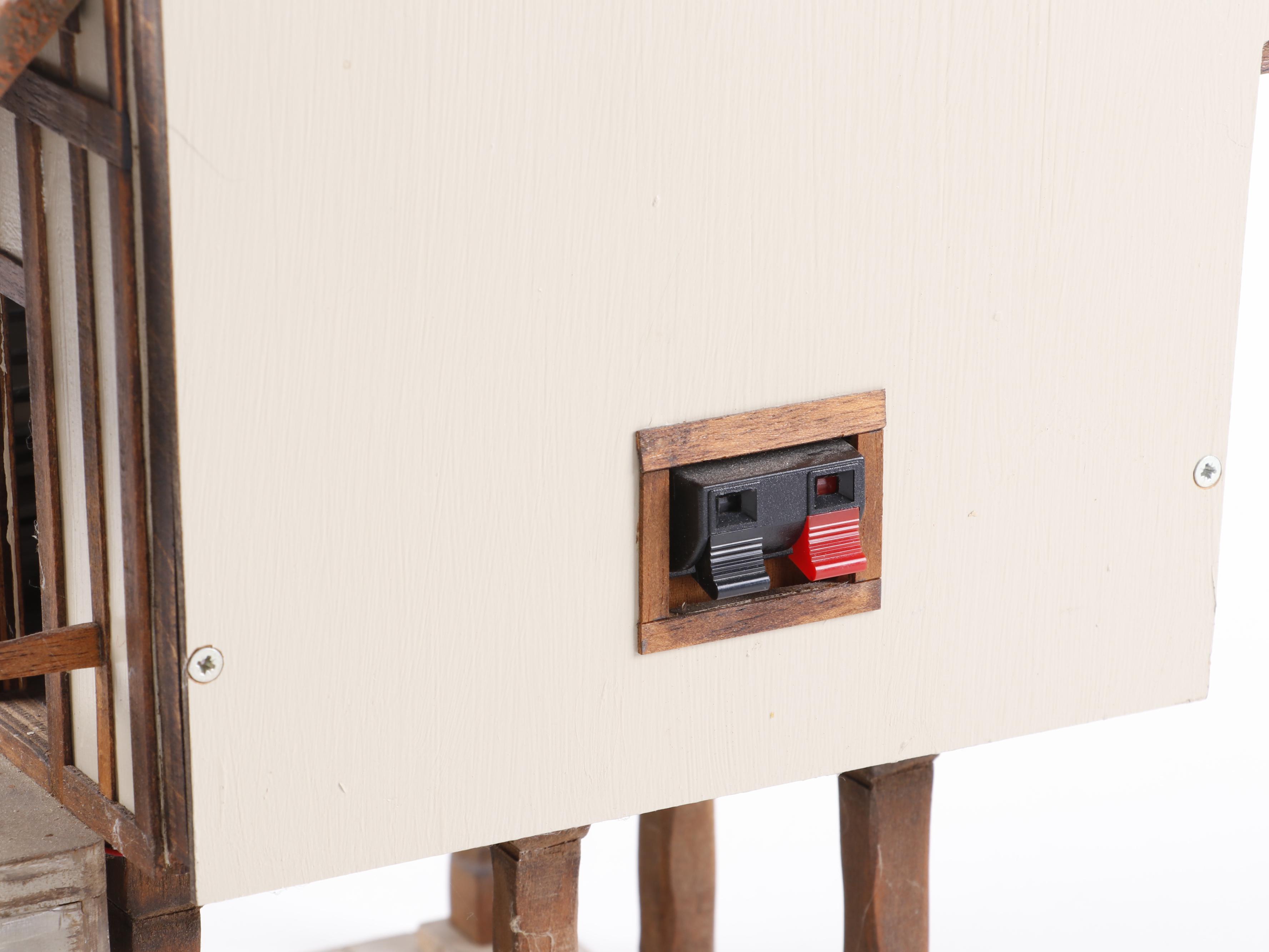 Miniature Tudor House "Trigger Pond" by Jim Hemsley including Accessories