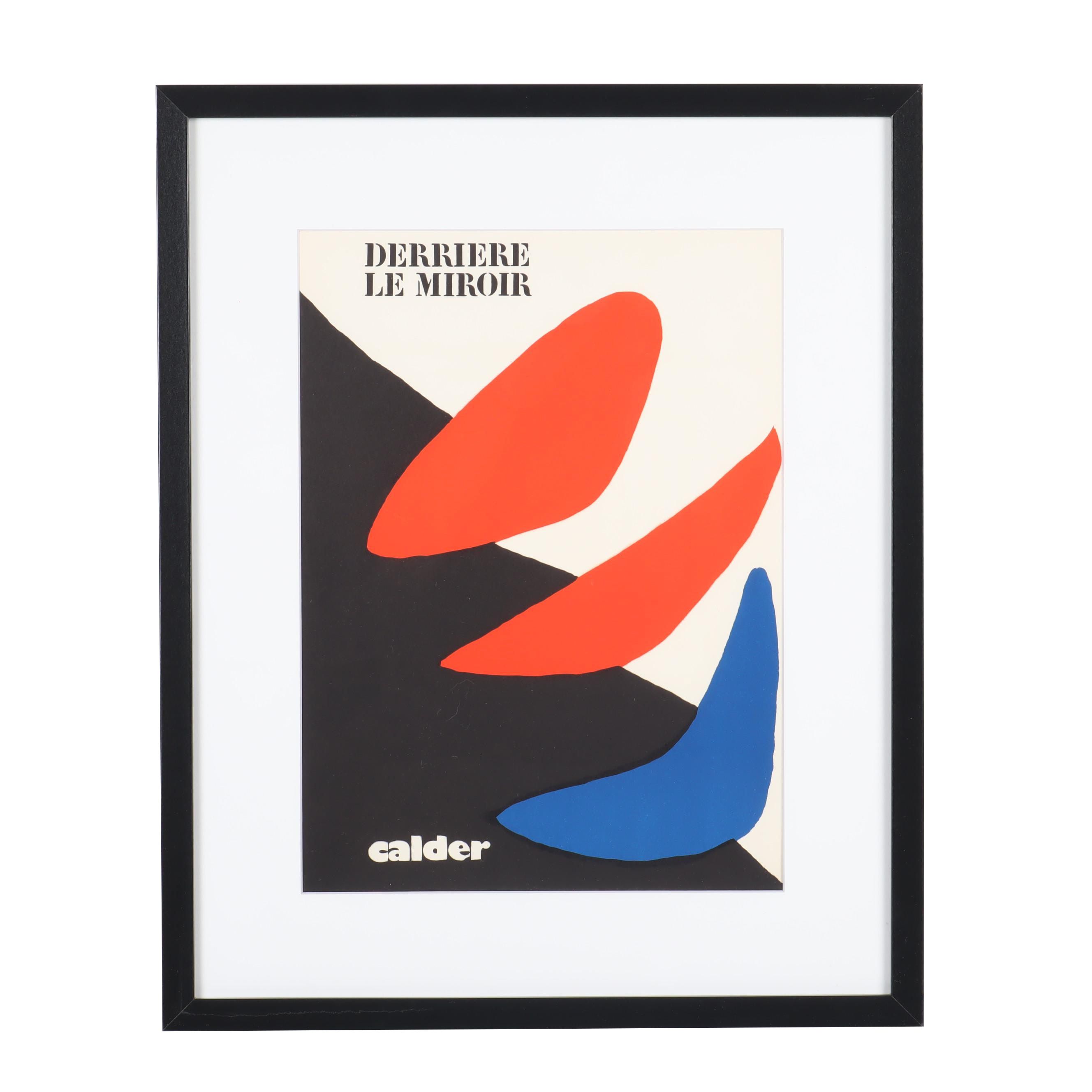 Alexander Calder Lithograph Cover for "Derrière le Miroir"