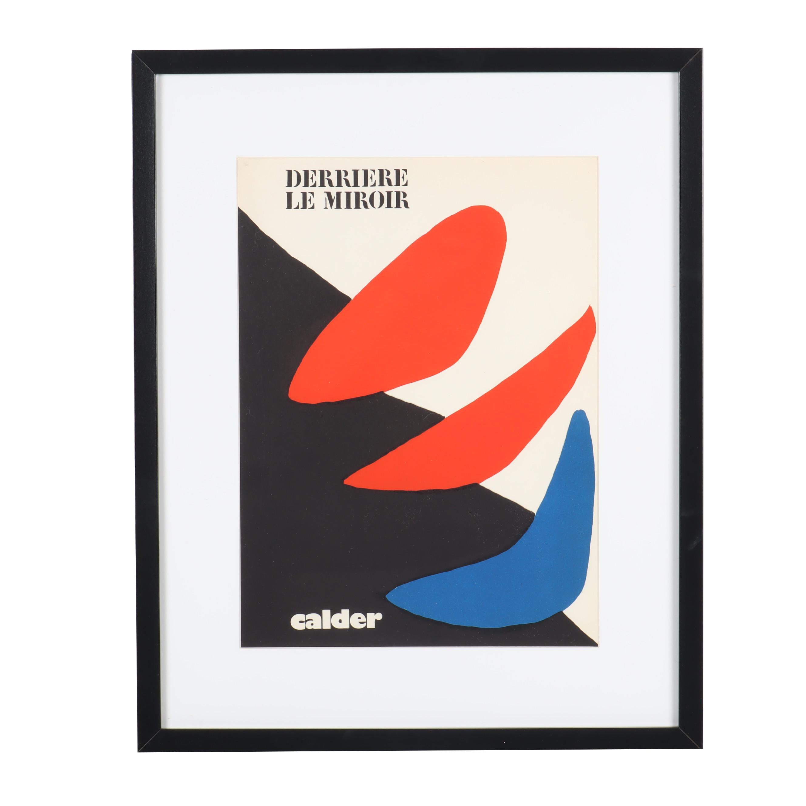 Alexander Calder Lithograph Cover for "Derrière le Miroir"
