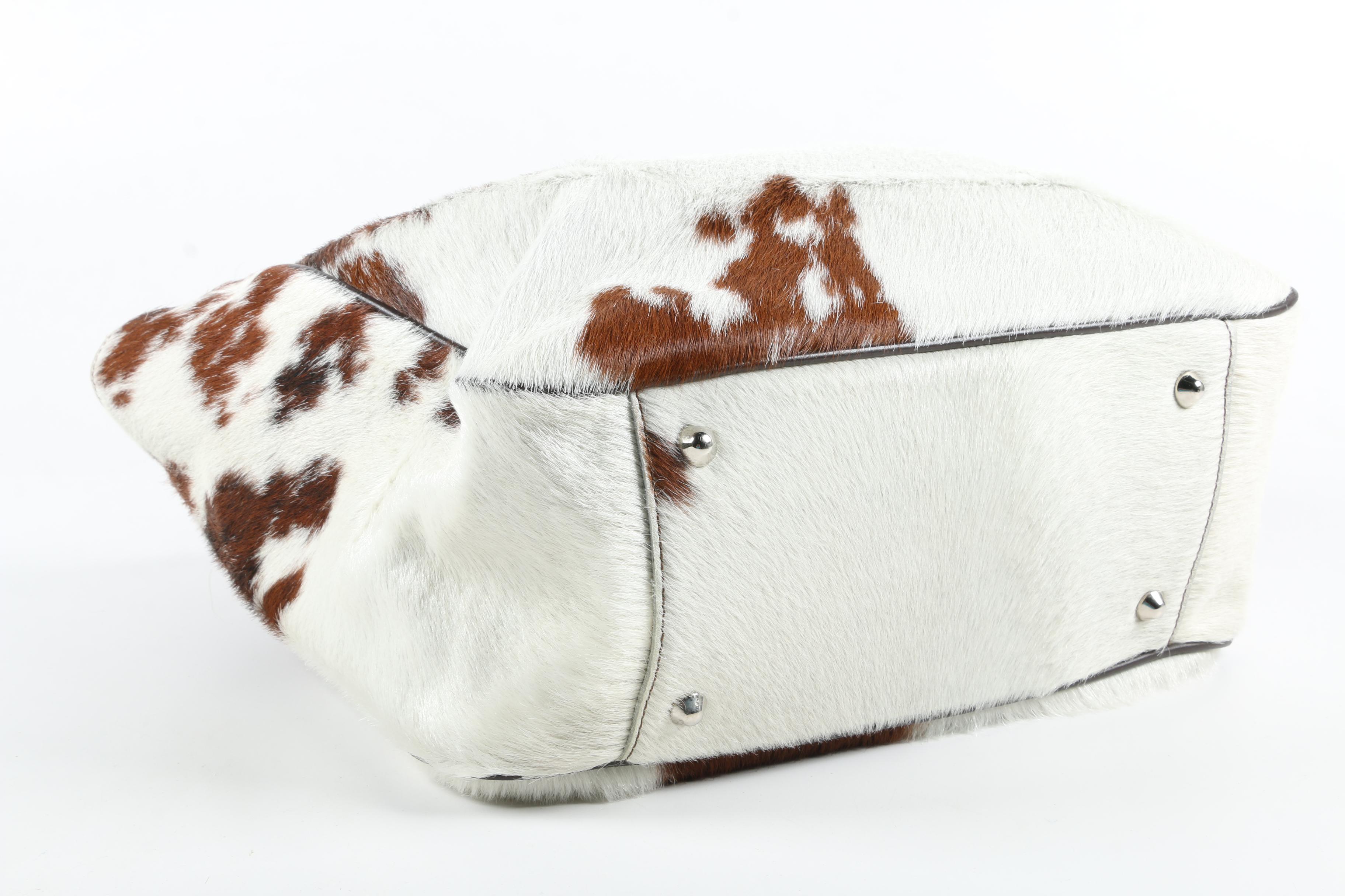 Mark and Graham Dyed Calf Hair and Leather Tote Bag