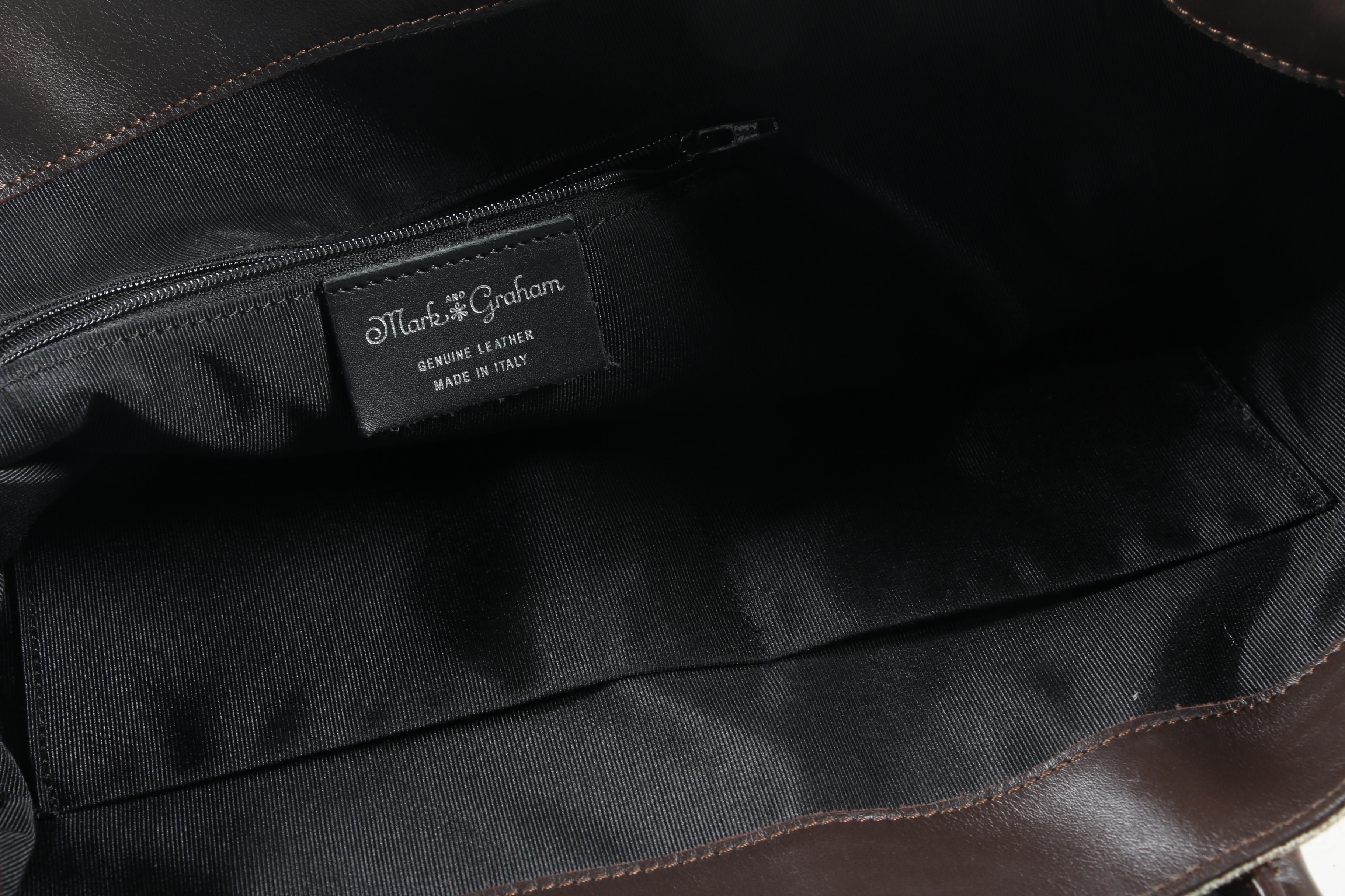 Mark and Graham Dyed Calf Hair and Leather Tote Bag