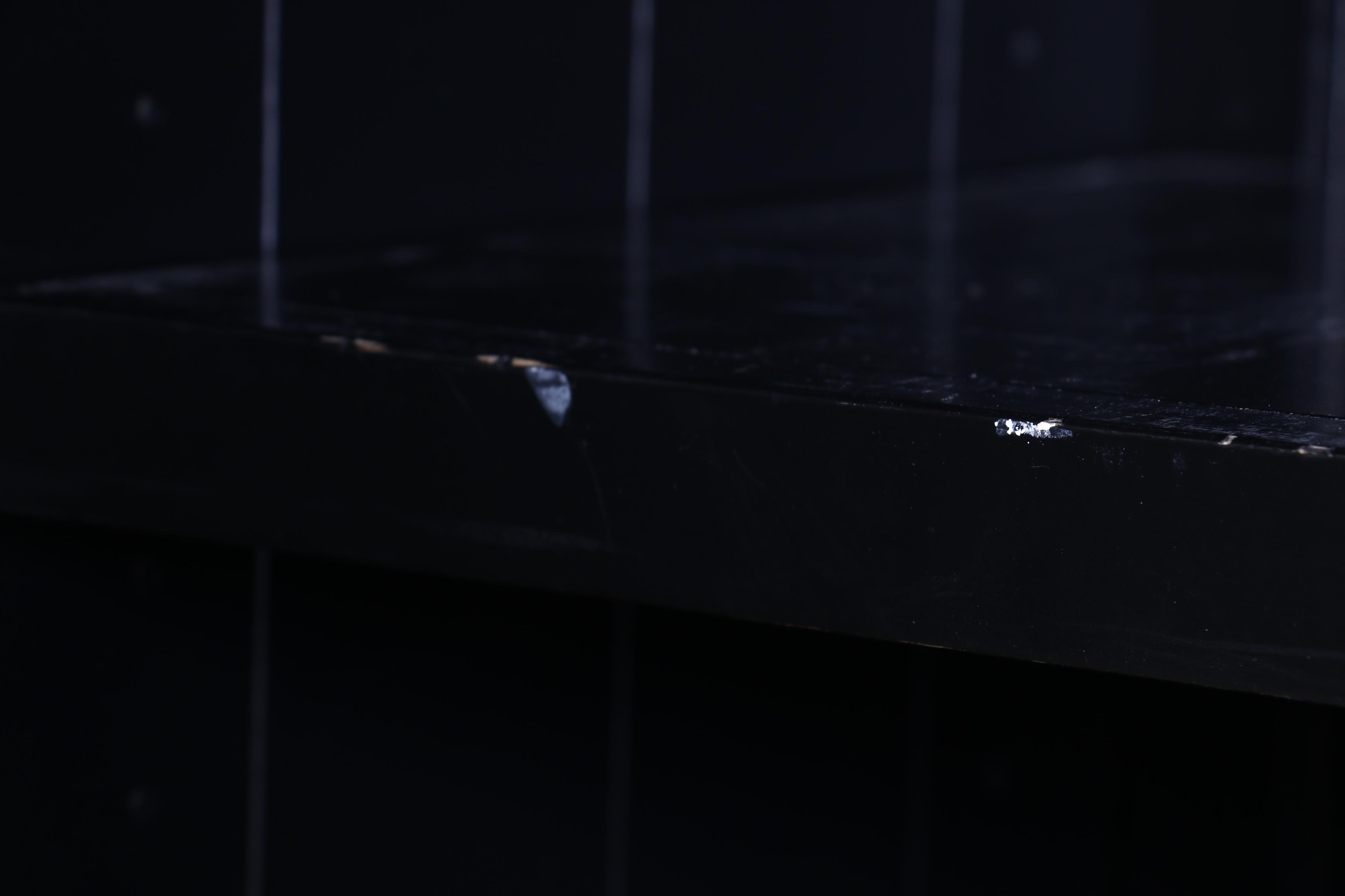 Pottery Barn Ebonized Finish Media Unit with Shelving, Contemporary