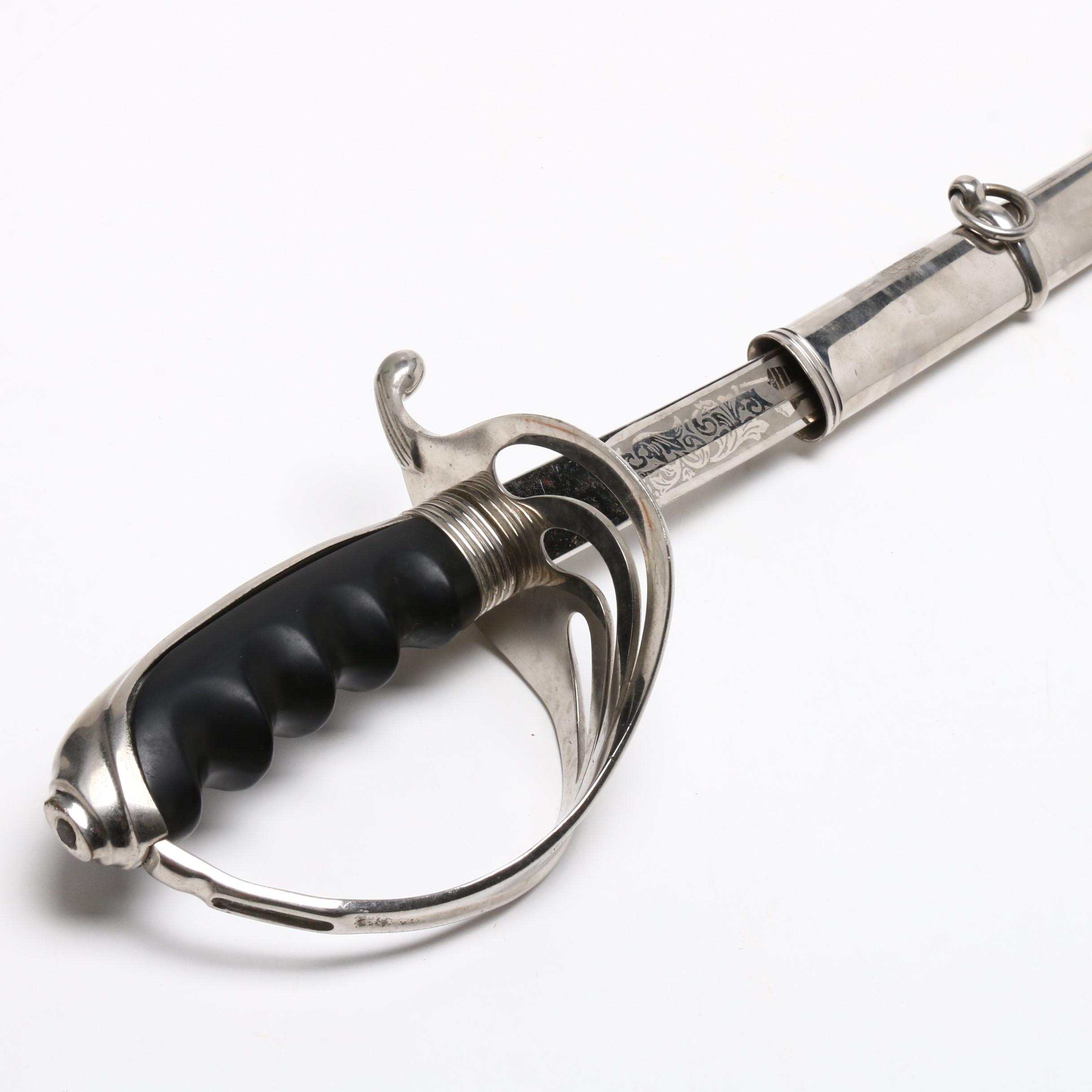 1930 Henderson Ames "Omaha Central" Presentation Sword with Scabbard