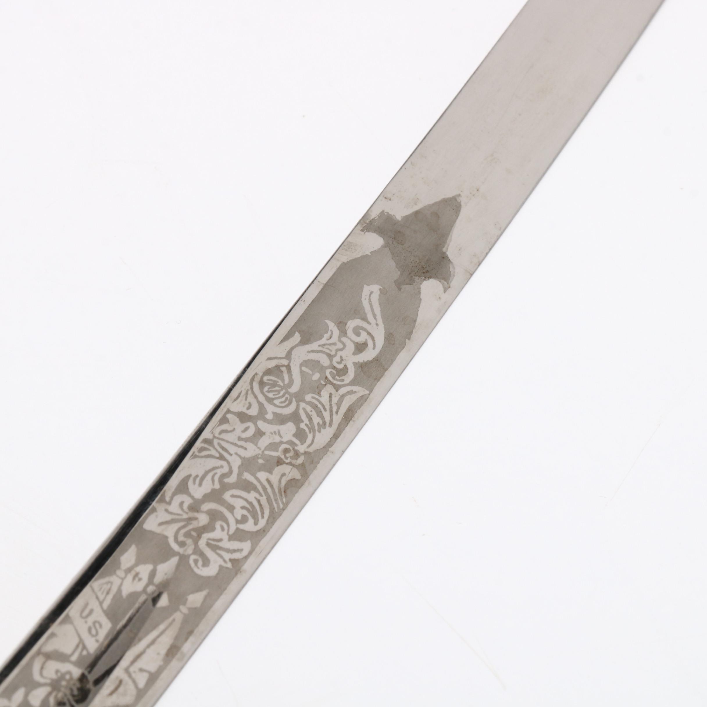 1930 Henderson Ames "Omaha Central" Presentation Sword with Scabbard