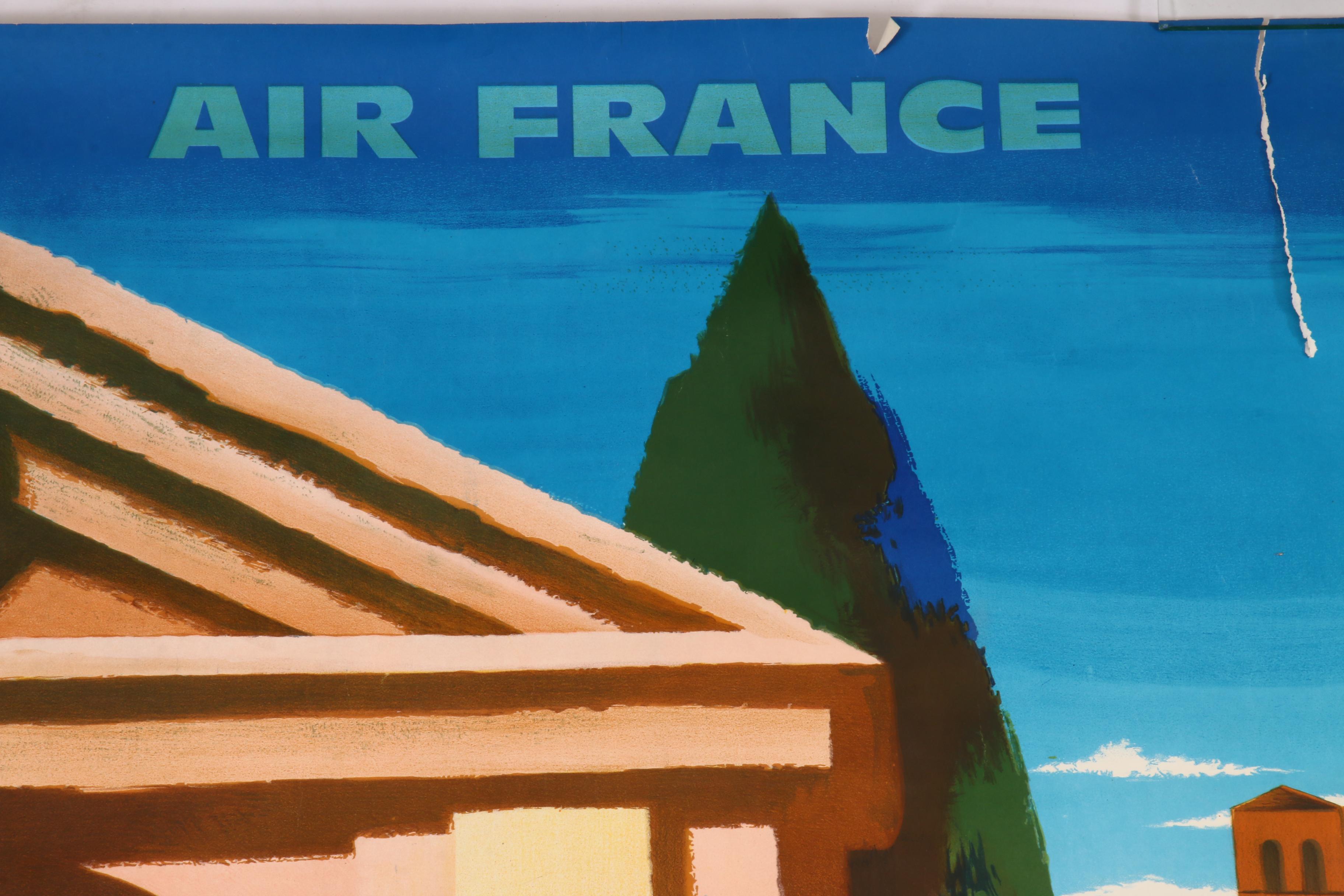 Jacques Nathan-Garamond Travel Poster for Air France to Rome