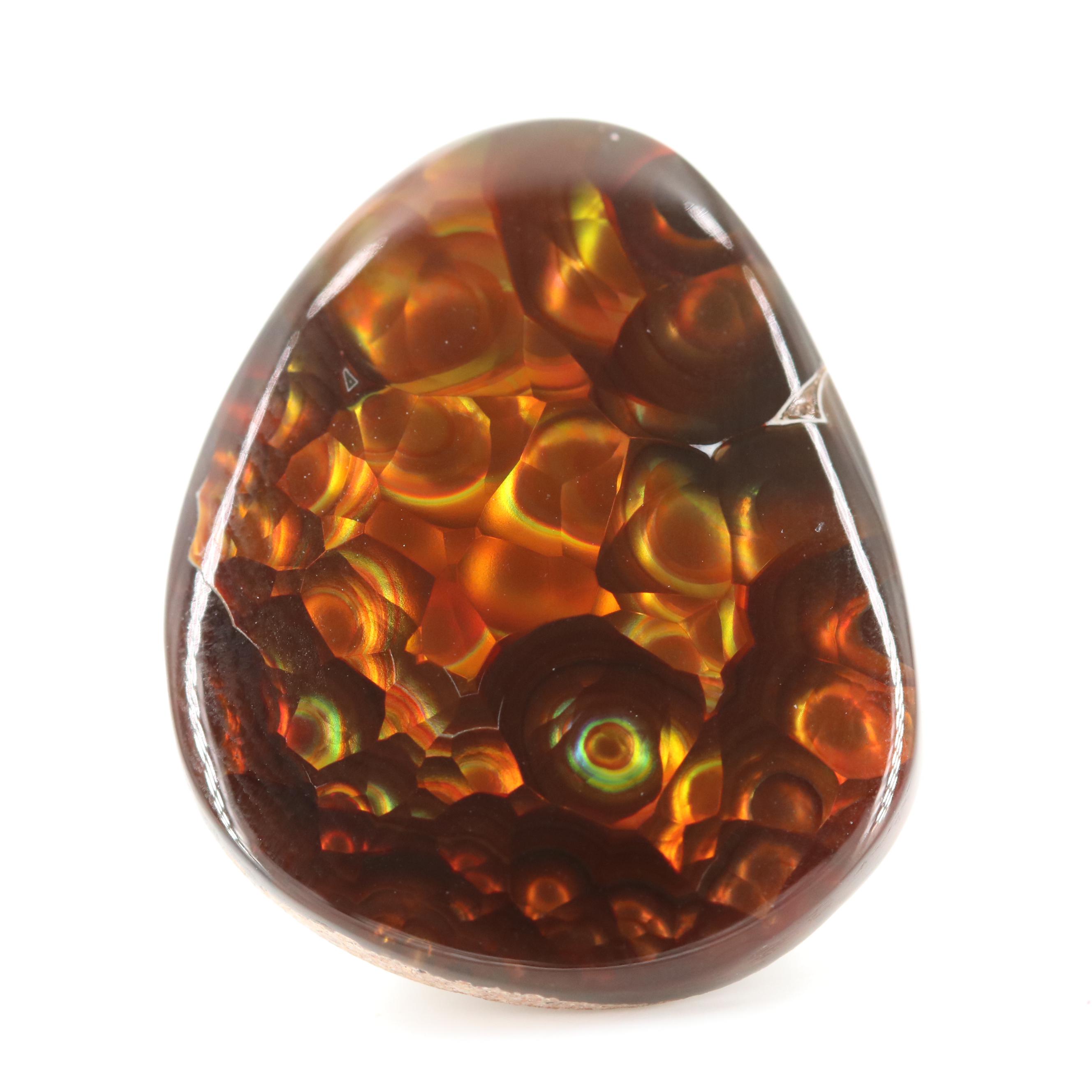 Loose 16.65 CT Fire Form Agate