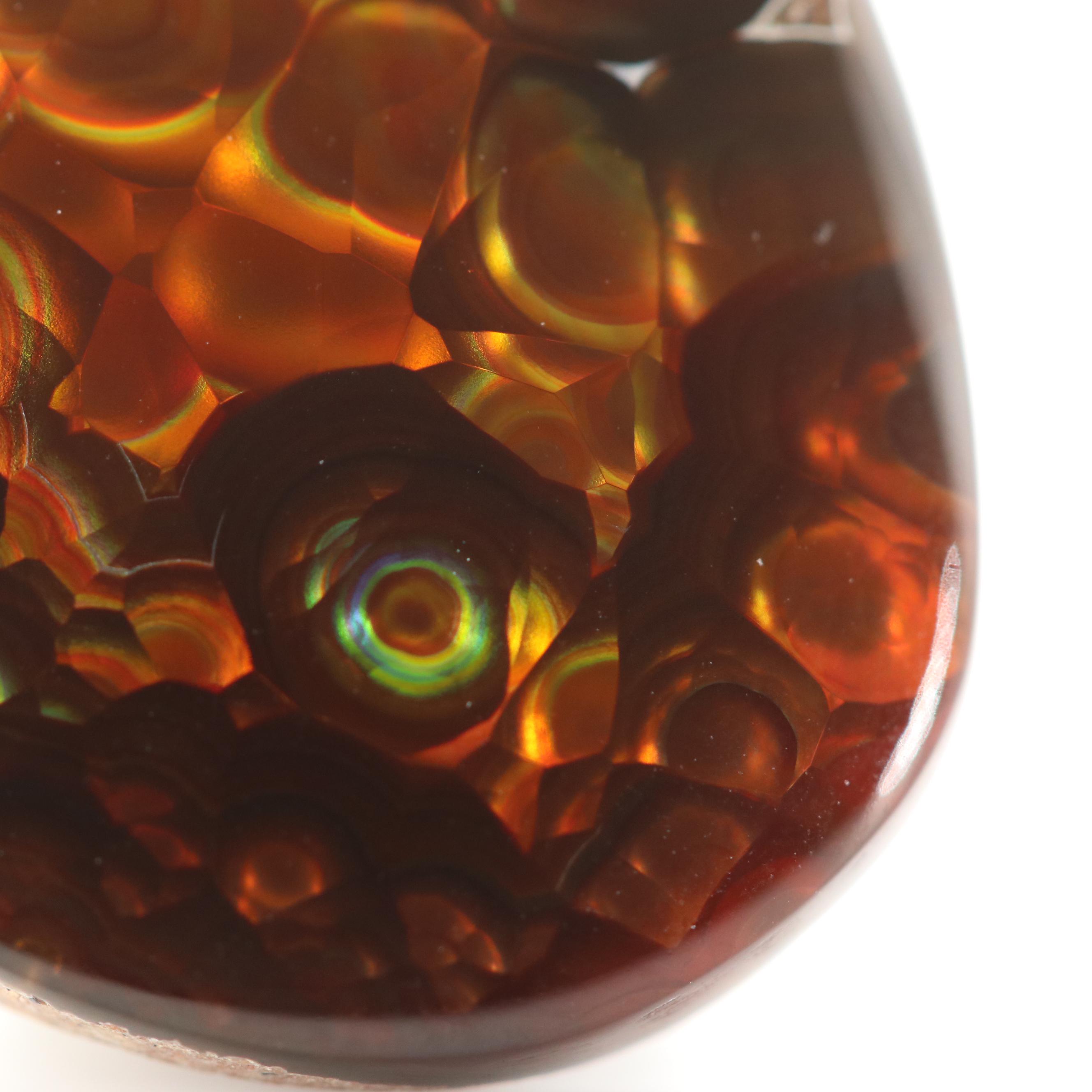 Loose 16.65 CT Fire Form Agate