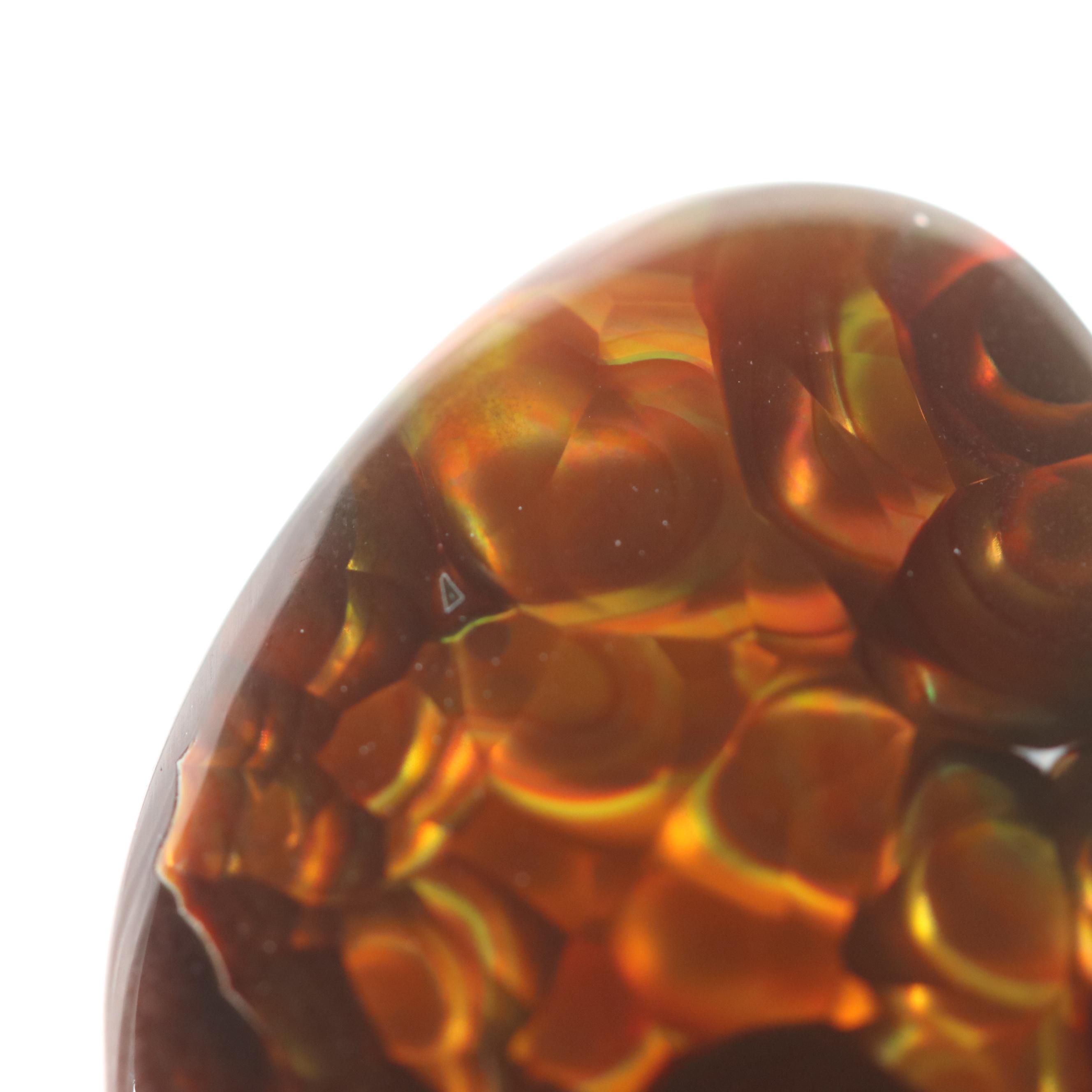 Loose 16.65 CT Fire Form Agate