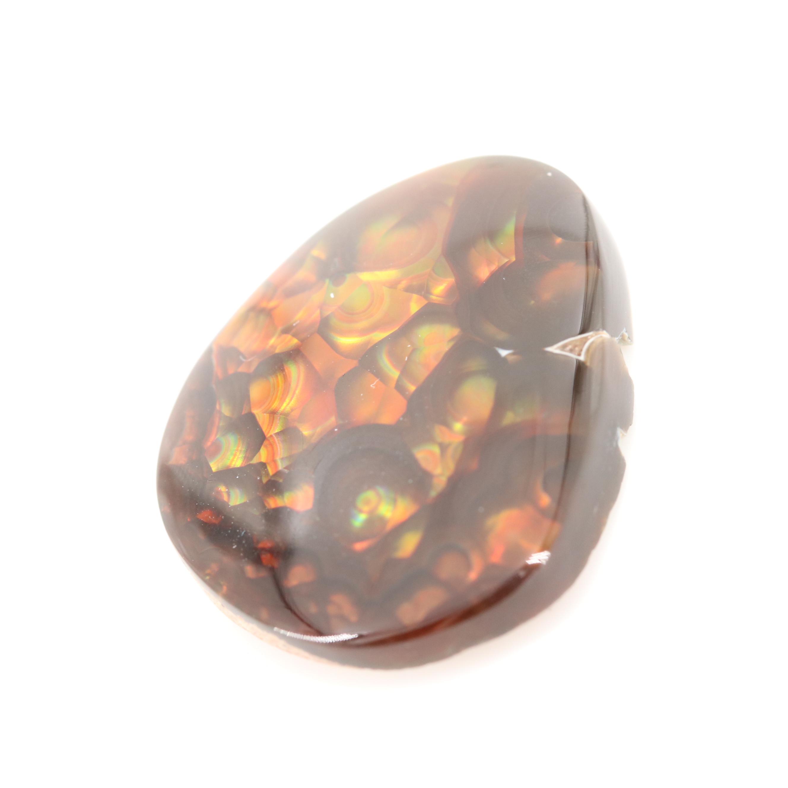 Loose 16.65 CT Fire Form Agate