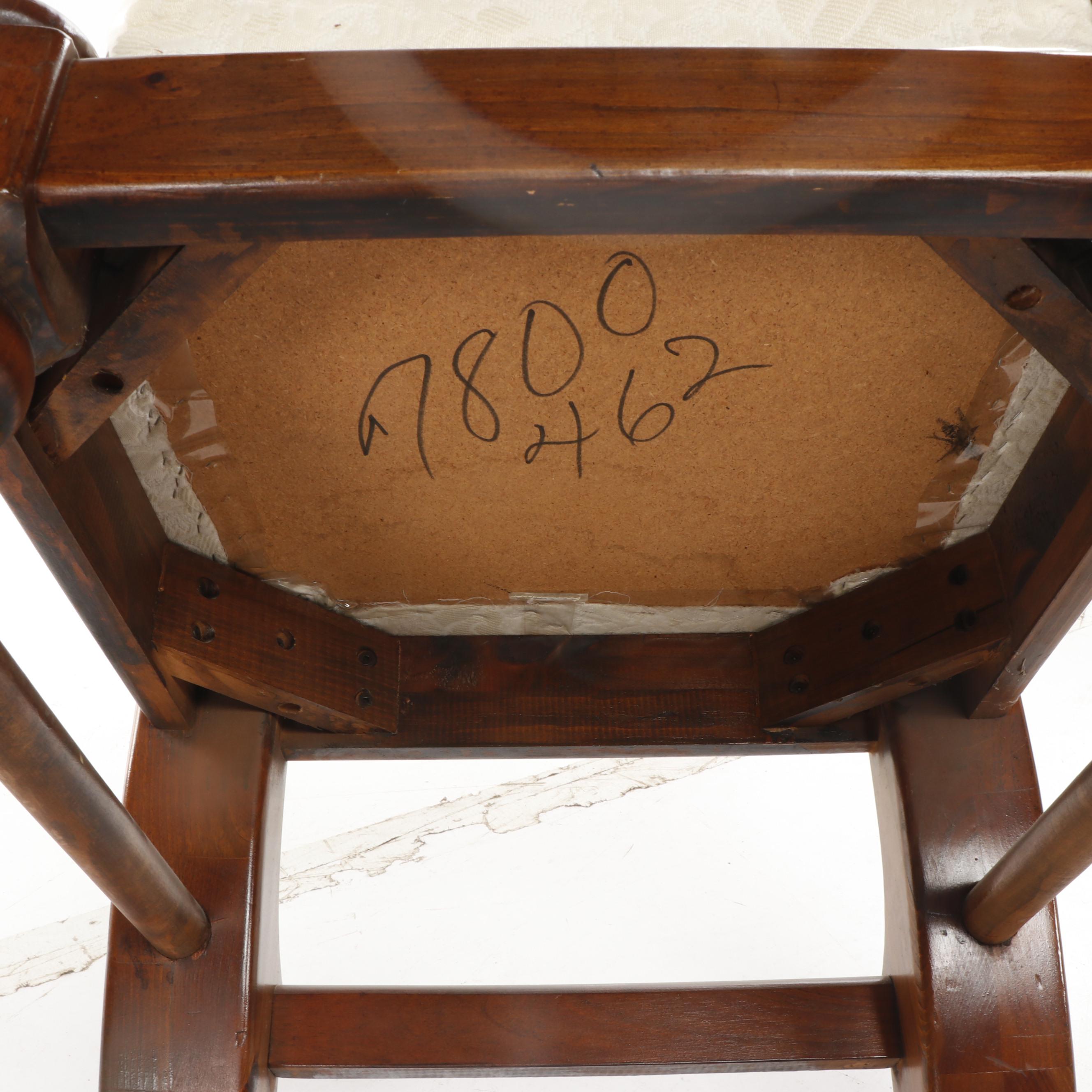 Large Contemporary Farmhouse Ladderback Wooden Dining Chairs