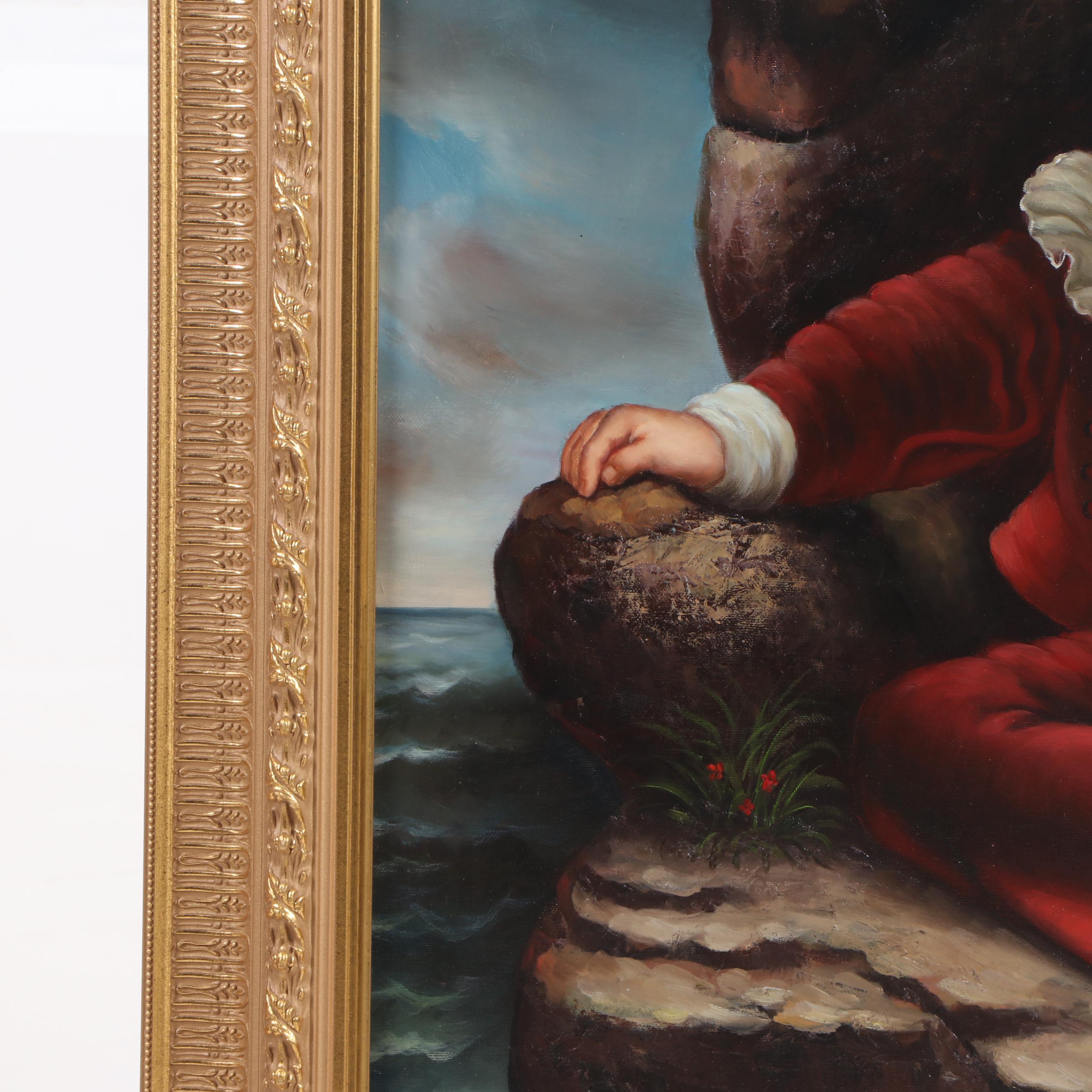 Copy Oil Painting After Sir Thomas Lawrence "The Red Boy"