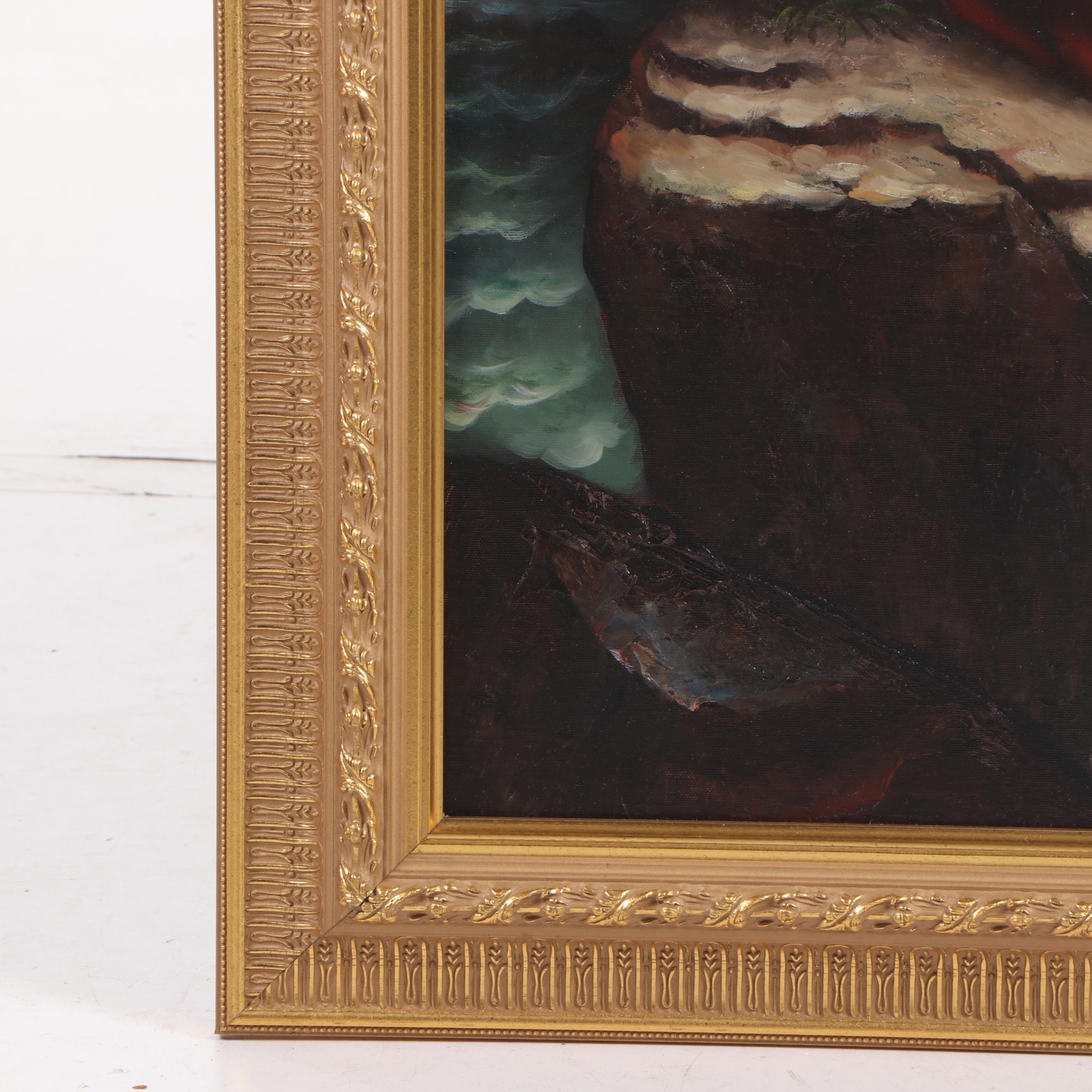 Copy Oil Painting After Sir Thomas Lawrence "The Red Boy"