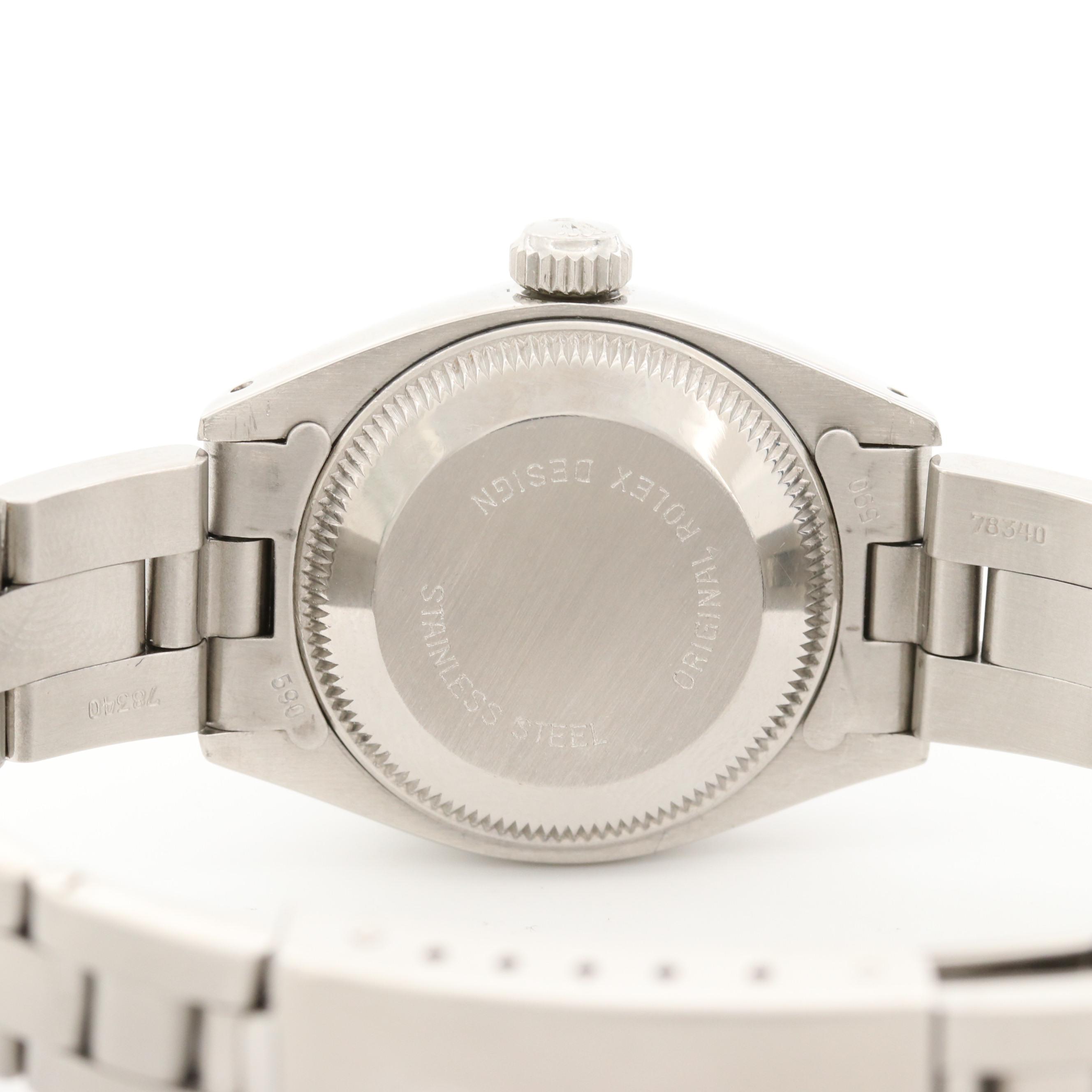 Vintage Rolex Datejust Stainless Steel, M.O.P and Diamond Dial Watch, 1982