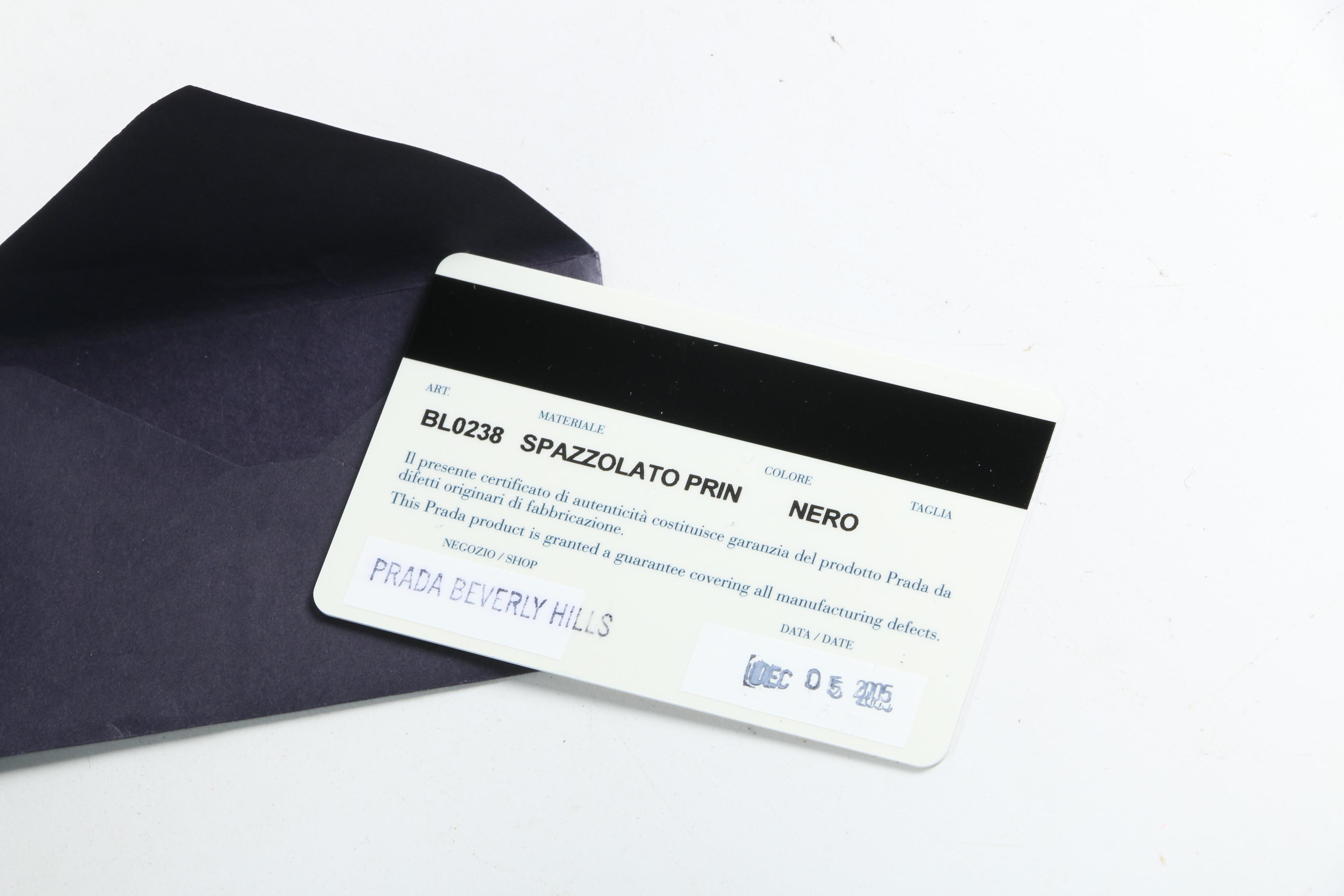 Prada Black Patent Leather Logo Embossed Satchel